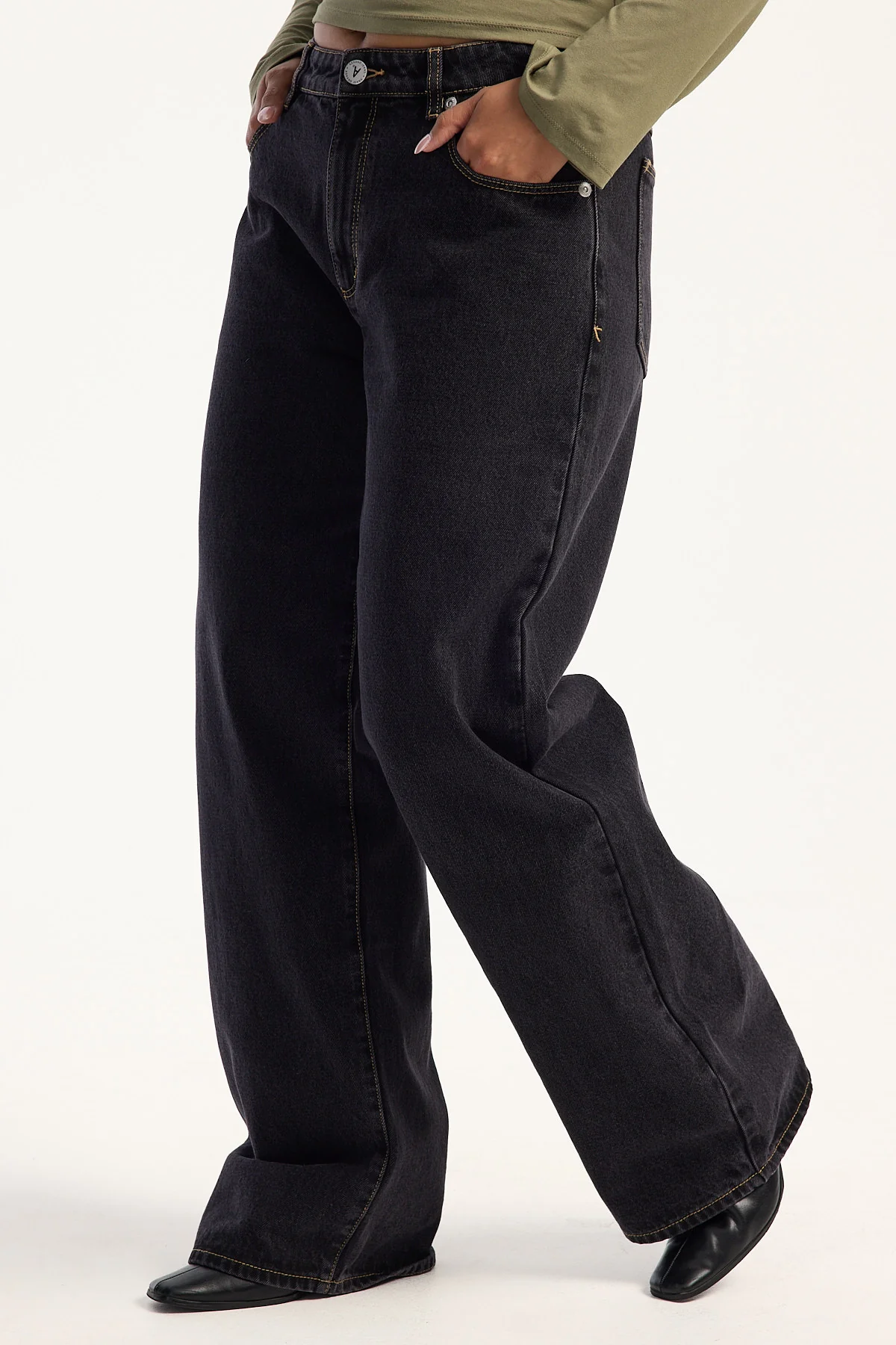 Abrand 95 Mid Baggy Jean Lucy RCY Black - Image 7