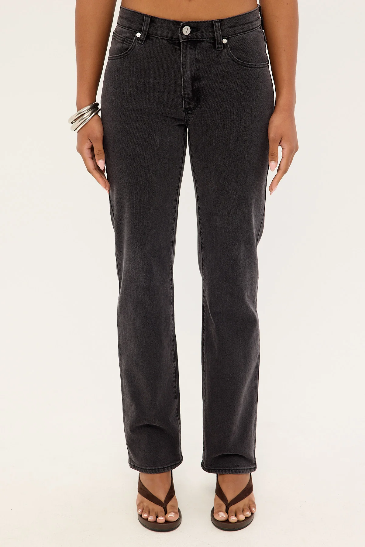 Abrand 95 Mid Straight Jean Sophie Black - Image 7