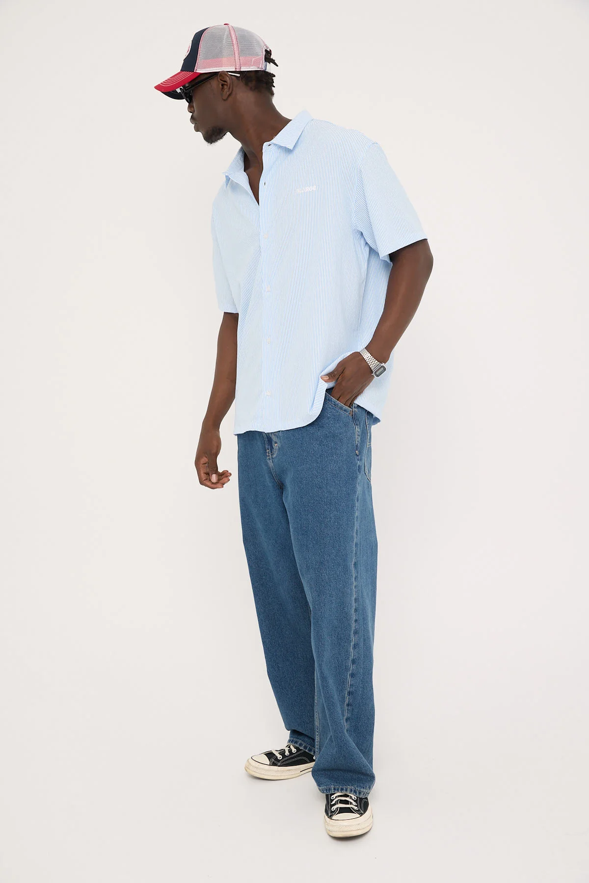 Abrand A6 Brett Big Baggy Jean Mid Vintage Indigo - Image 3