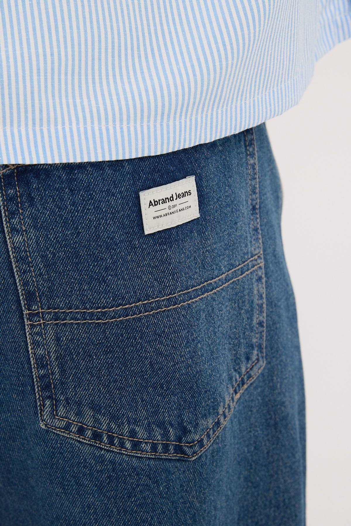 Abrand A6 Brett Big Baggy Jean Mid Vintage Indigo - Image 6