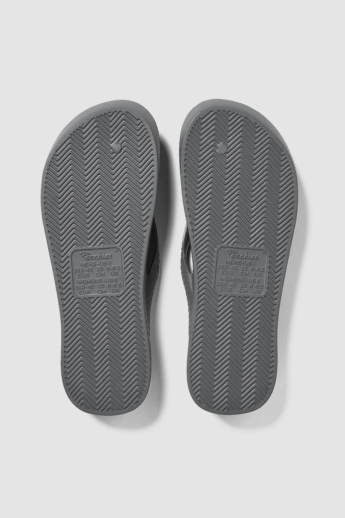 Archies Footwear Arch Support Thong Charcoal - Image 6