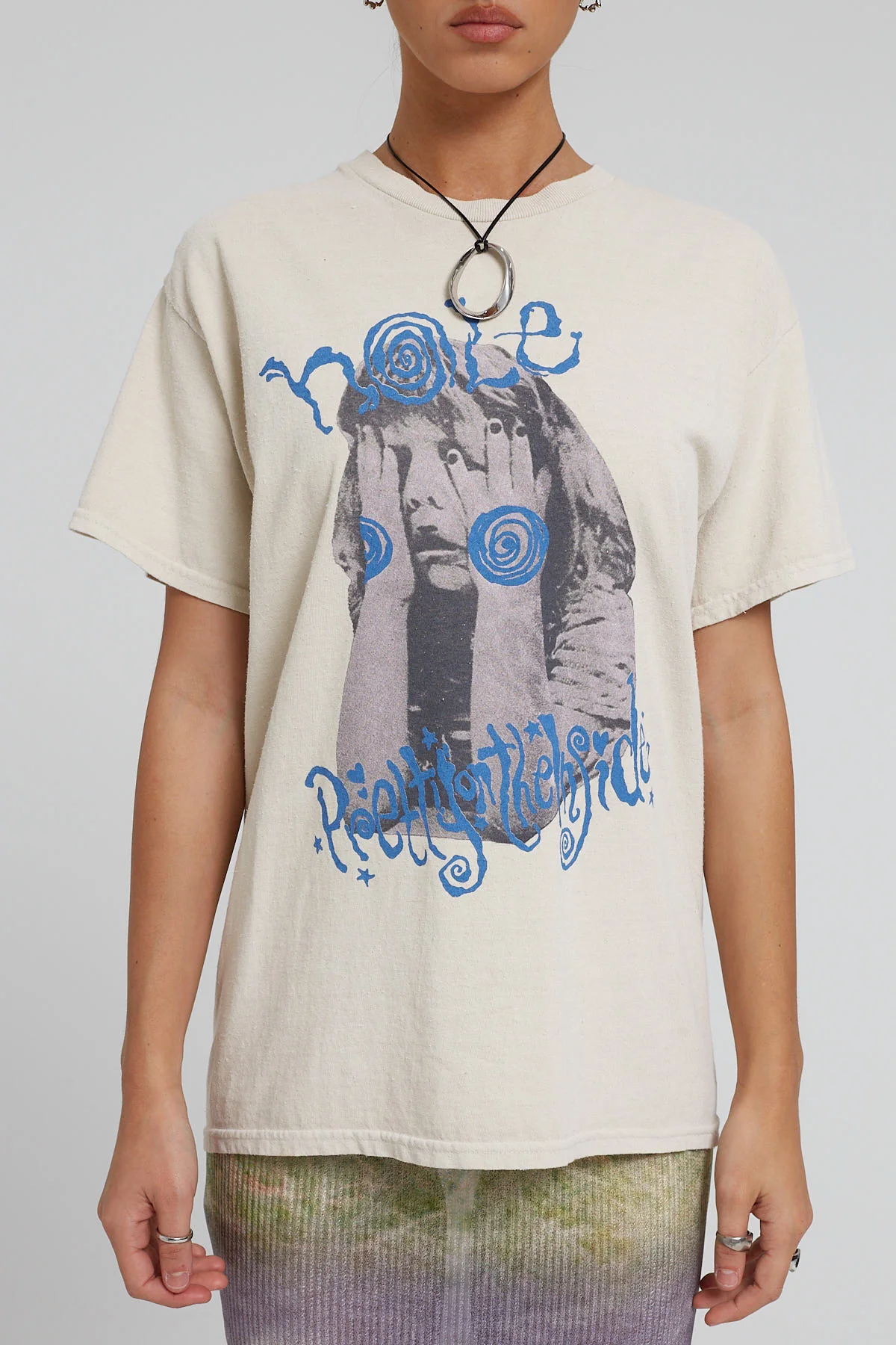 Basic Pleasure Mode Hole Love Spell Courtney Tee Ecru - Image 10