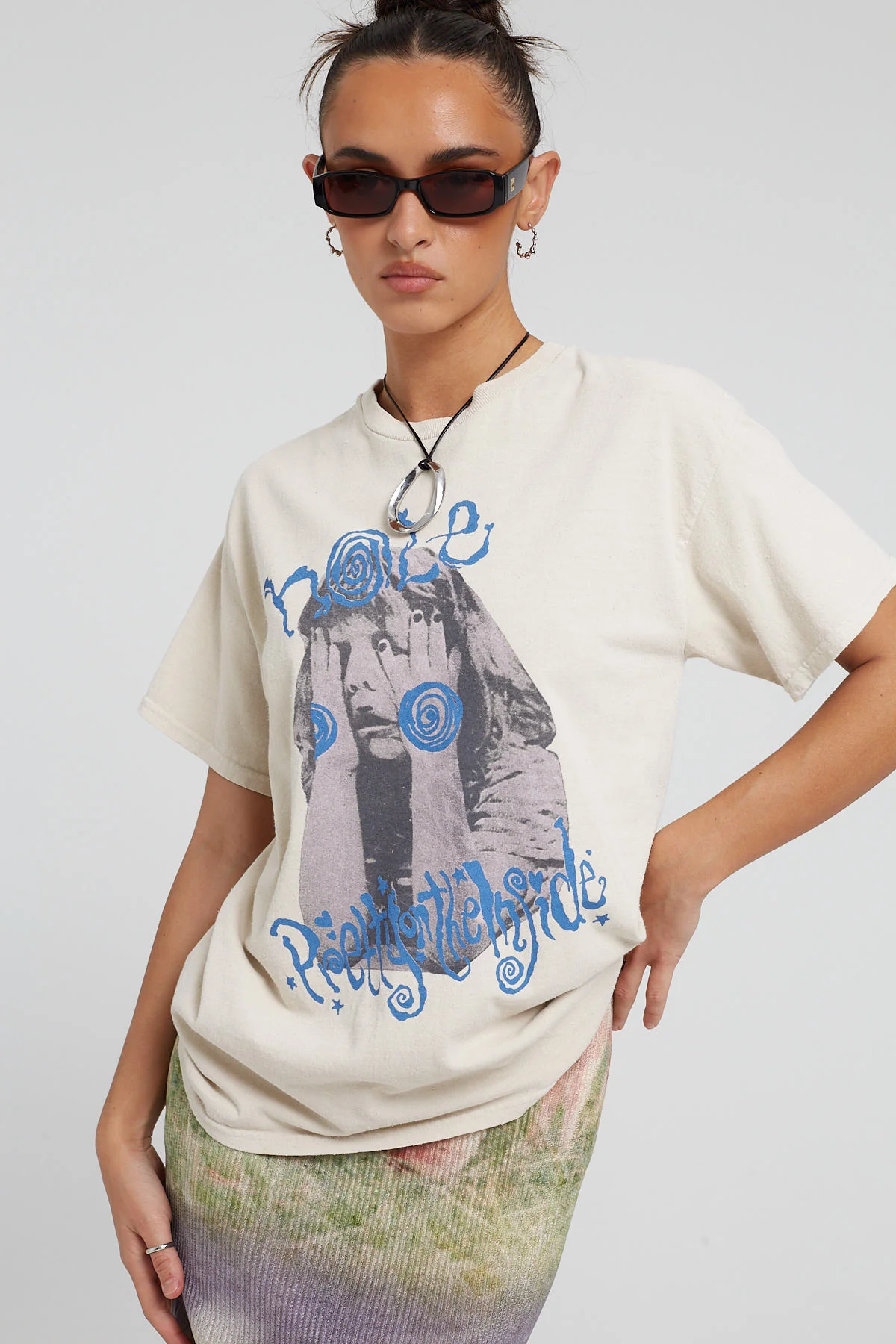 Basic Pleasure Mode Hole Love Spell Courtney Tee Ecru - Image 5