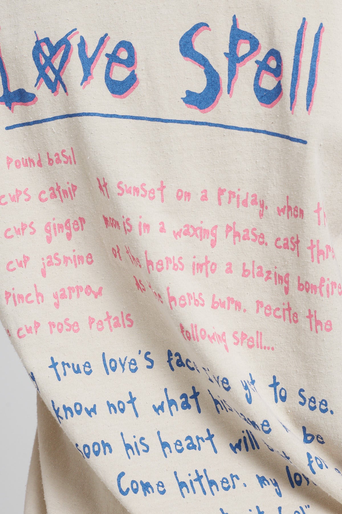 Basic Pleasure Mode Hole Love Spell Courtney Tee Ecru - Image 8