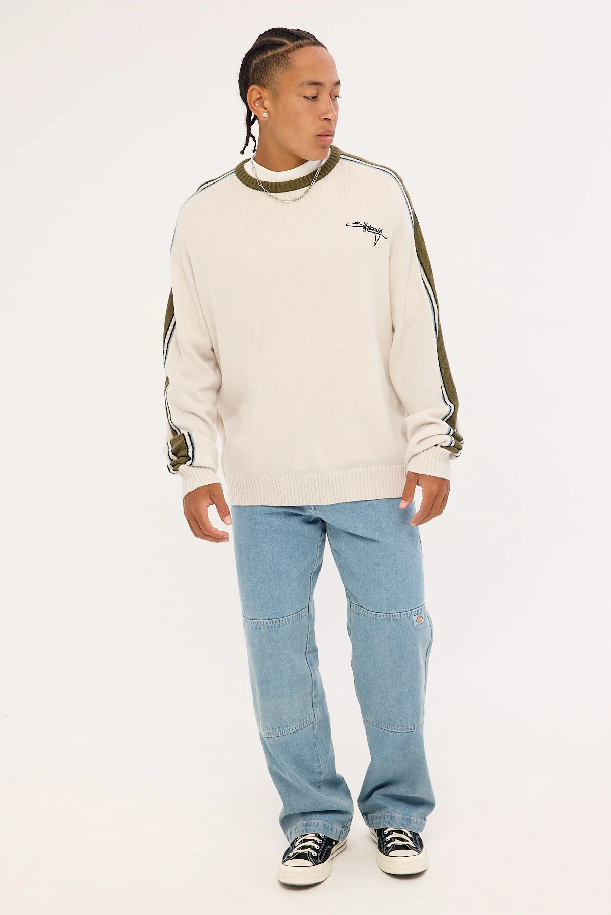 Billabong Script Sweater Silver - Image 4