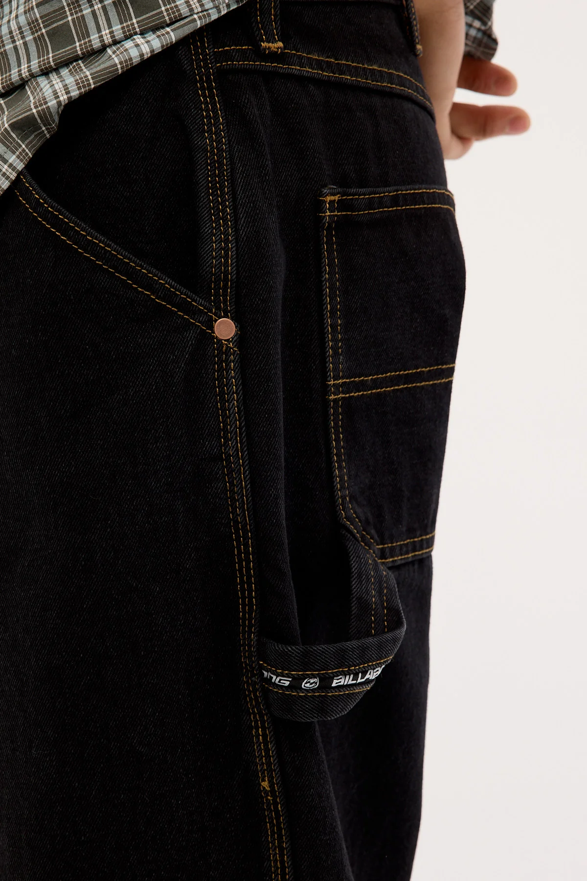 Billabong Smoko Baggy Denim Jean Washed Black - Image 4