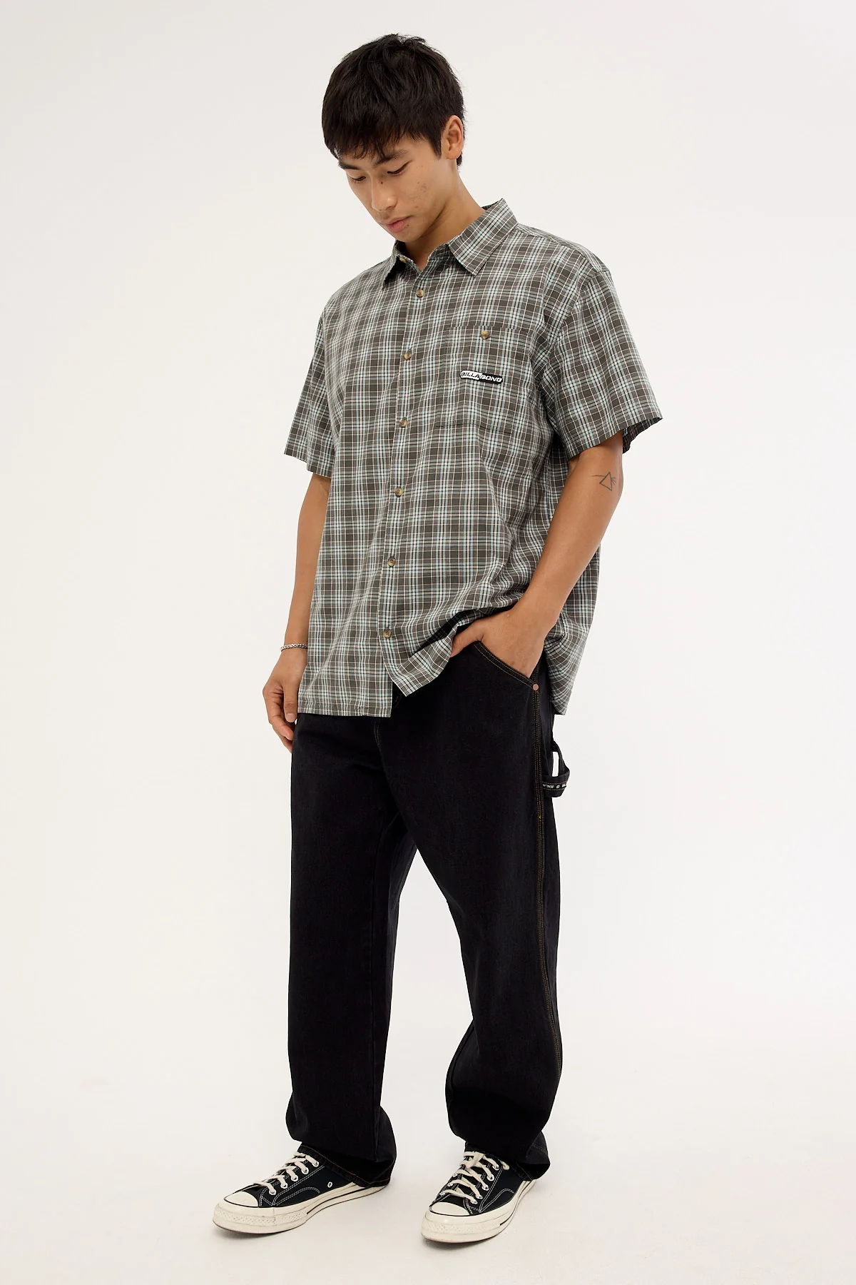 Billabong Smoko Baggy Denim Jean Washed Black - Image 5