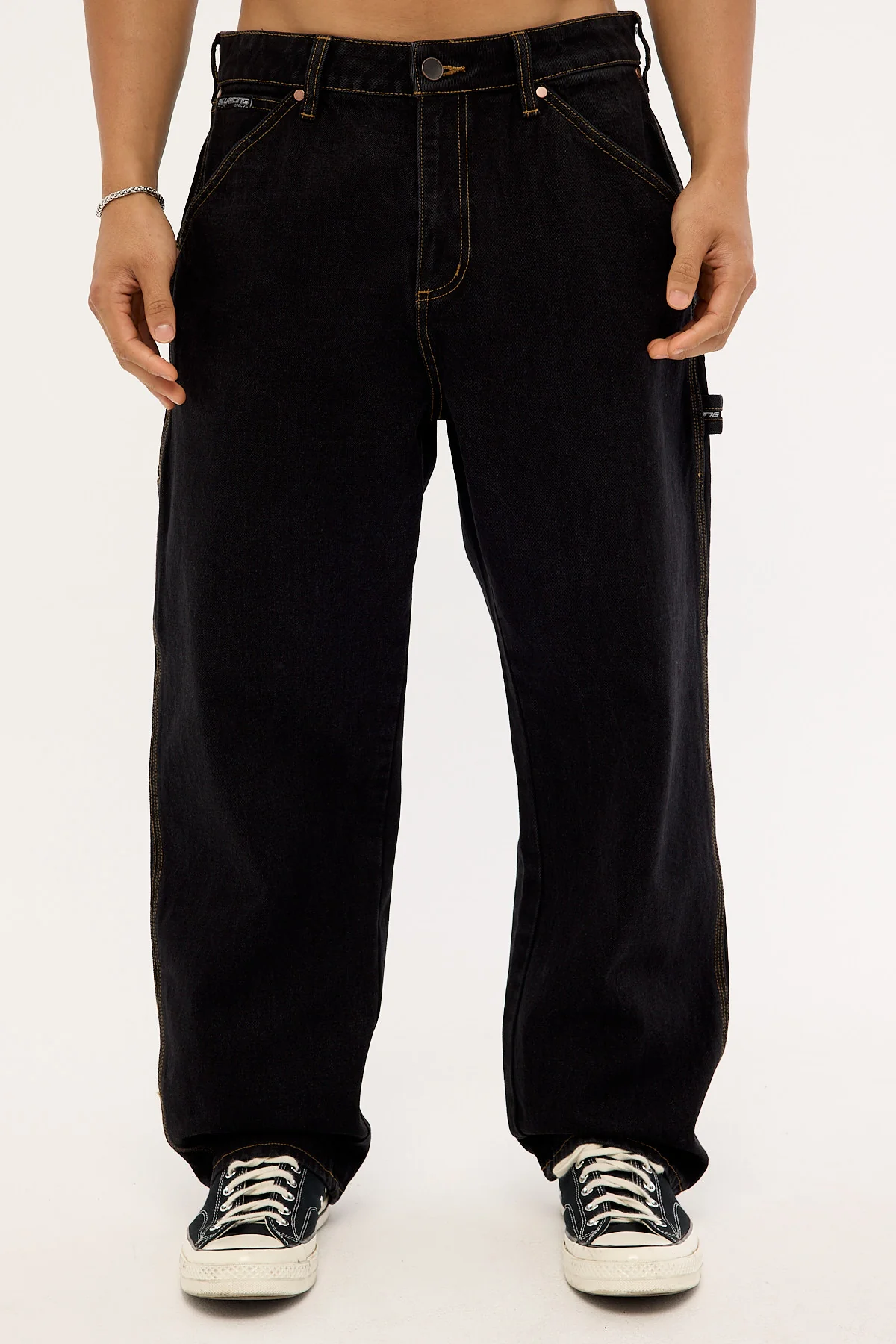 Billabong Smoko Baggy Denim Jean Washed Black - Image 8