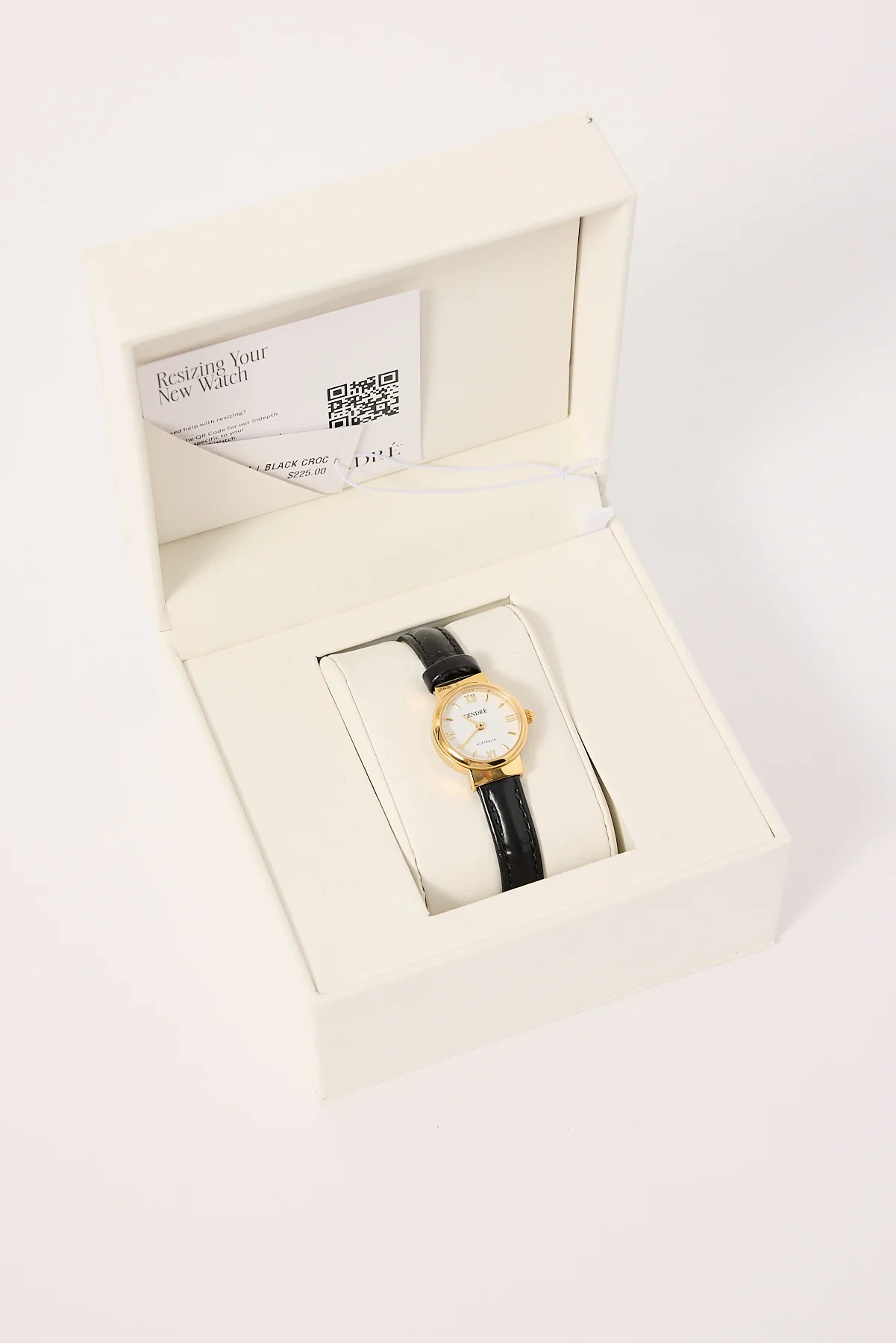 Cendre Chloe Watch Gold/White/Black Croc - Image 2