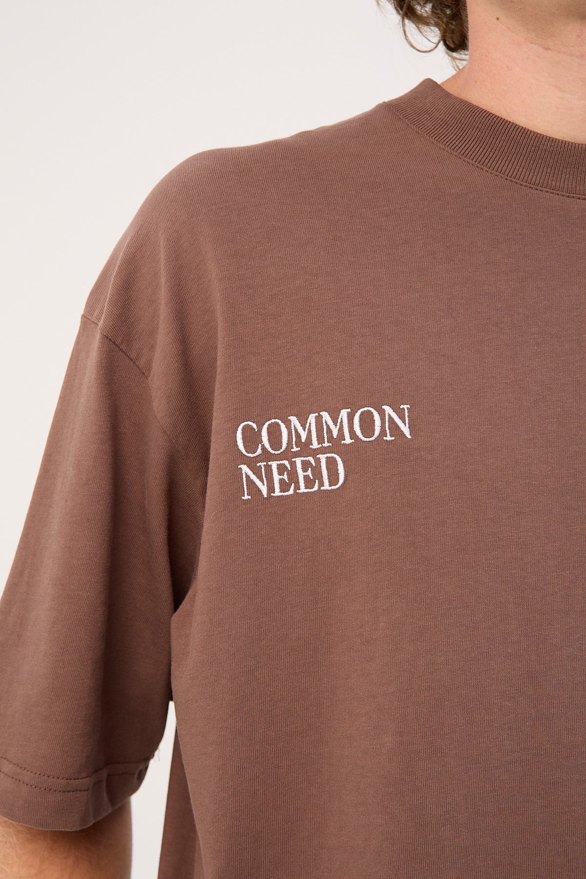 Common Need Botanica Heavyweight Easy Tee Brown - Image 4