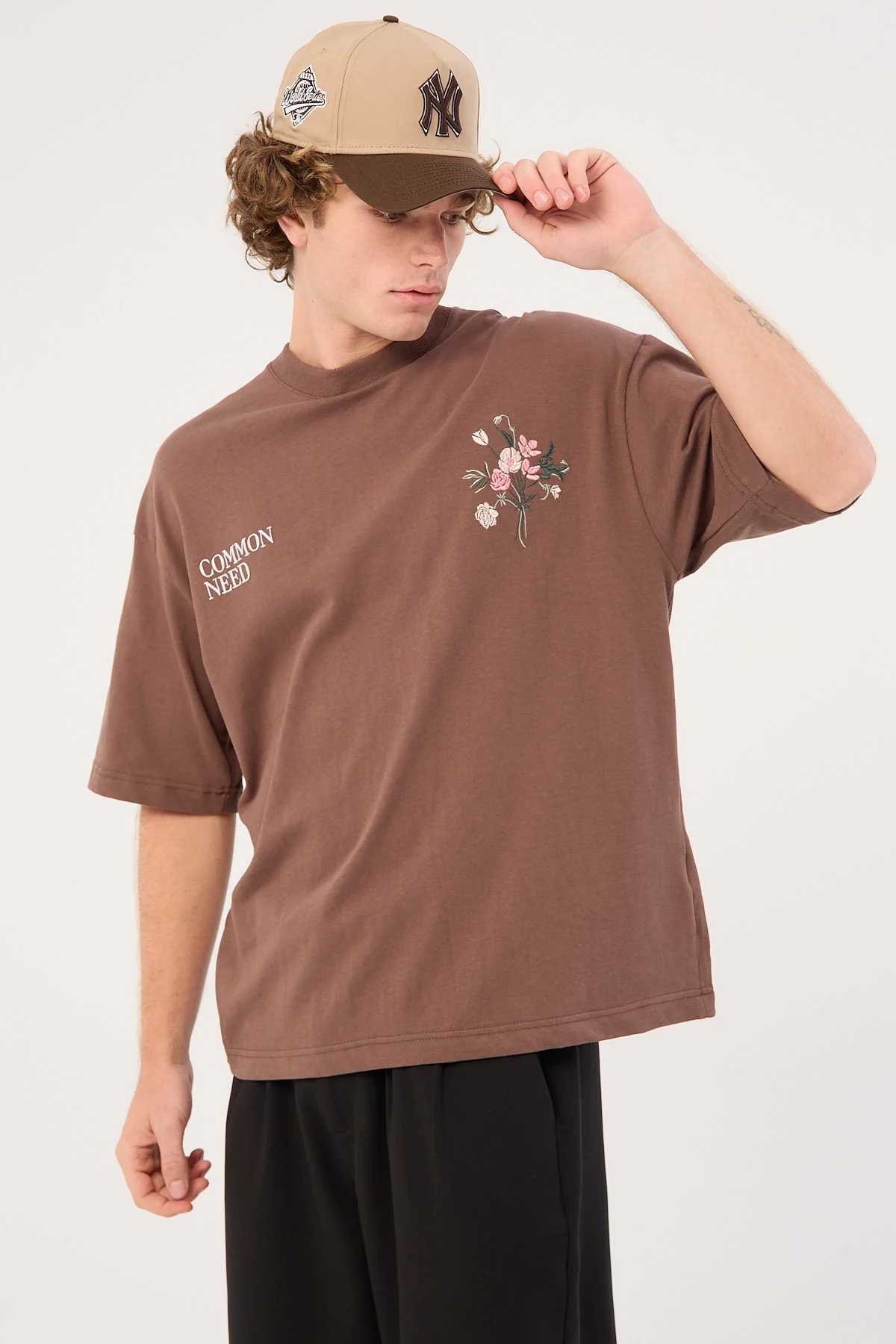 Common Need Botanica Heavyweight Easy Tee Brown - Image 5