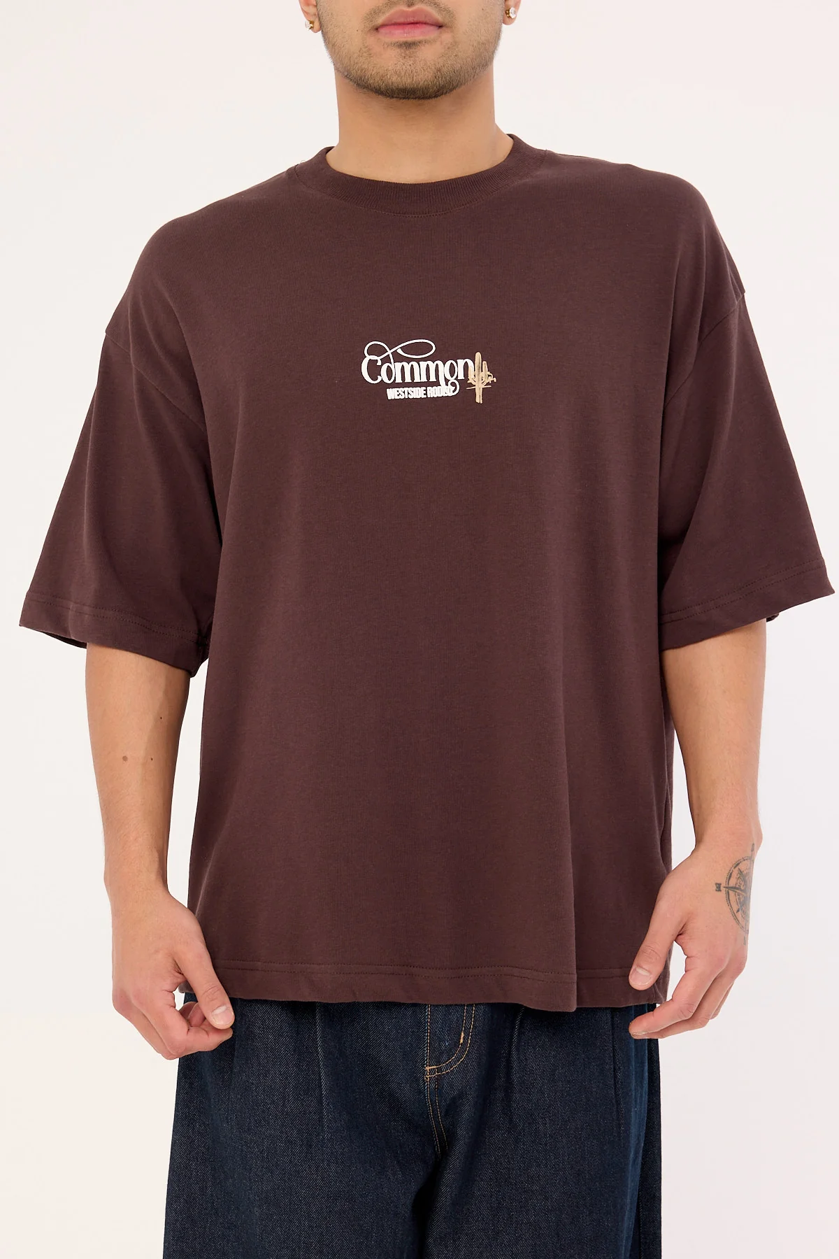 Common Need Outpost Heavyweight Easy Tee Dark Brown - Image 7