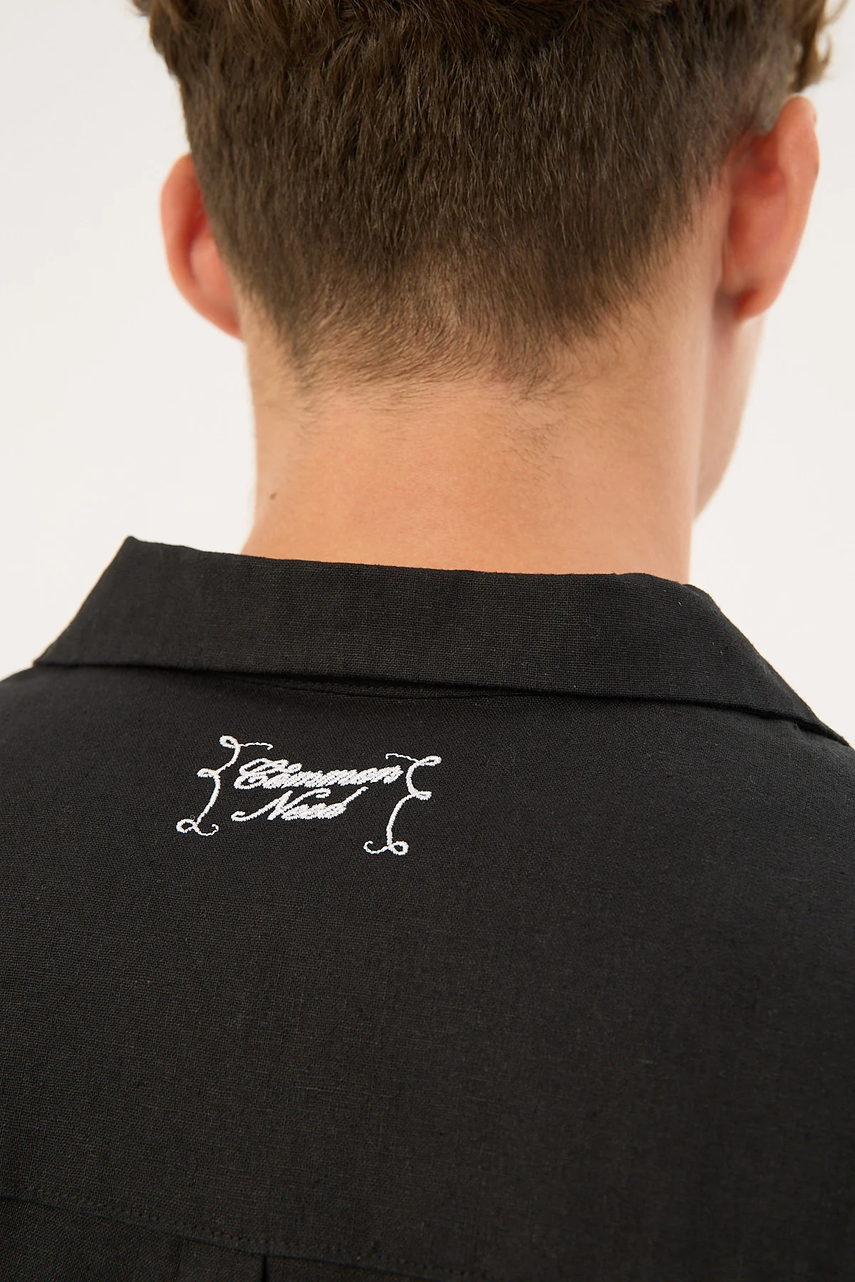 Common Need Postcards Resort Shirt Black - Image 5