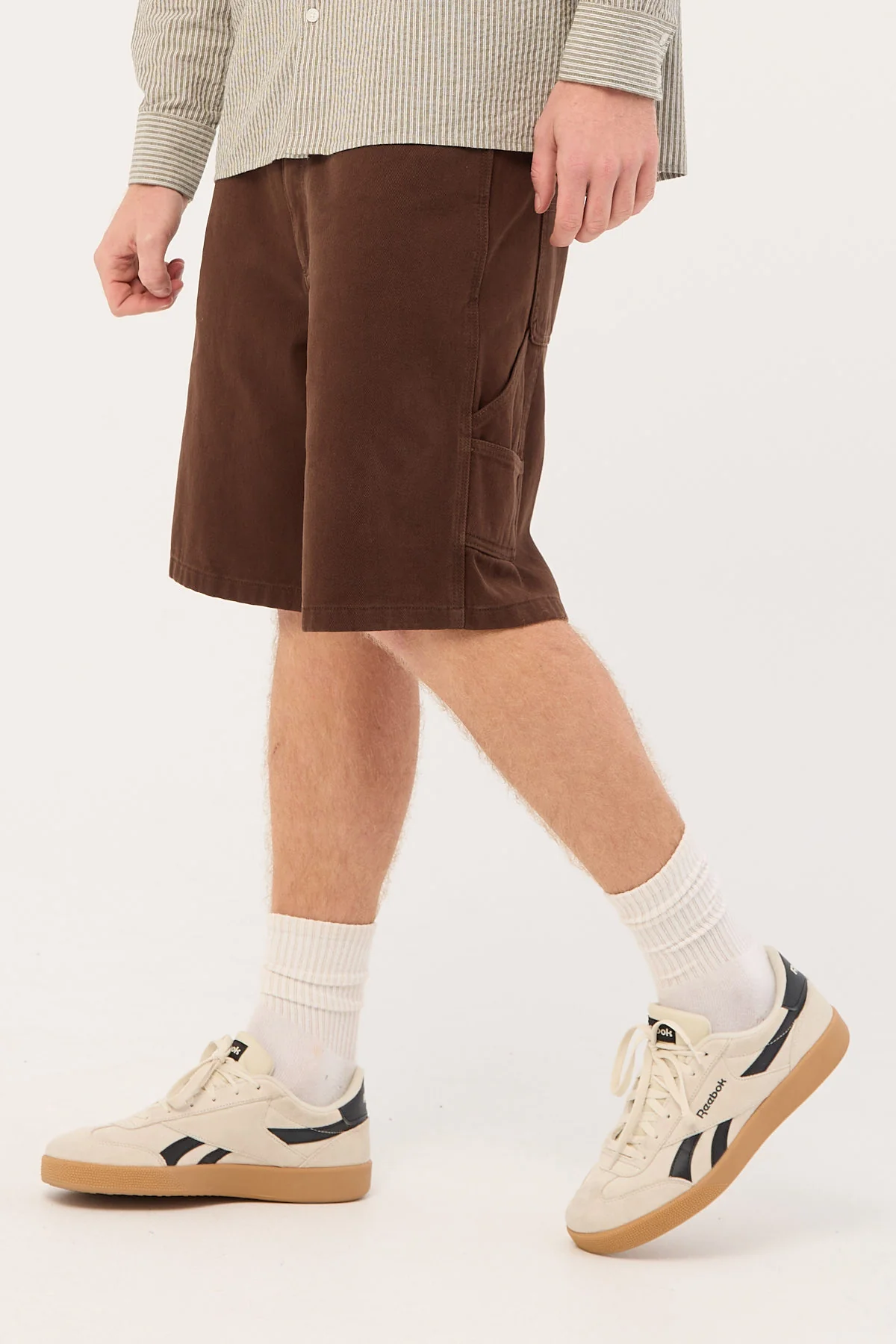 Common Need Thiago Carpenter Short Washed Brown - Image 4