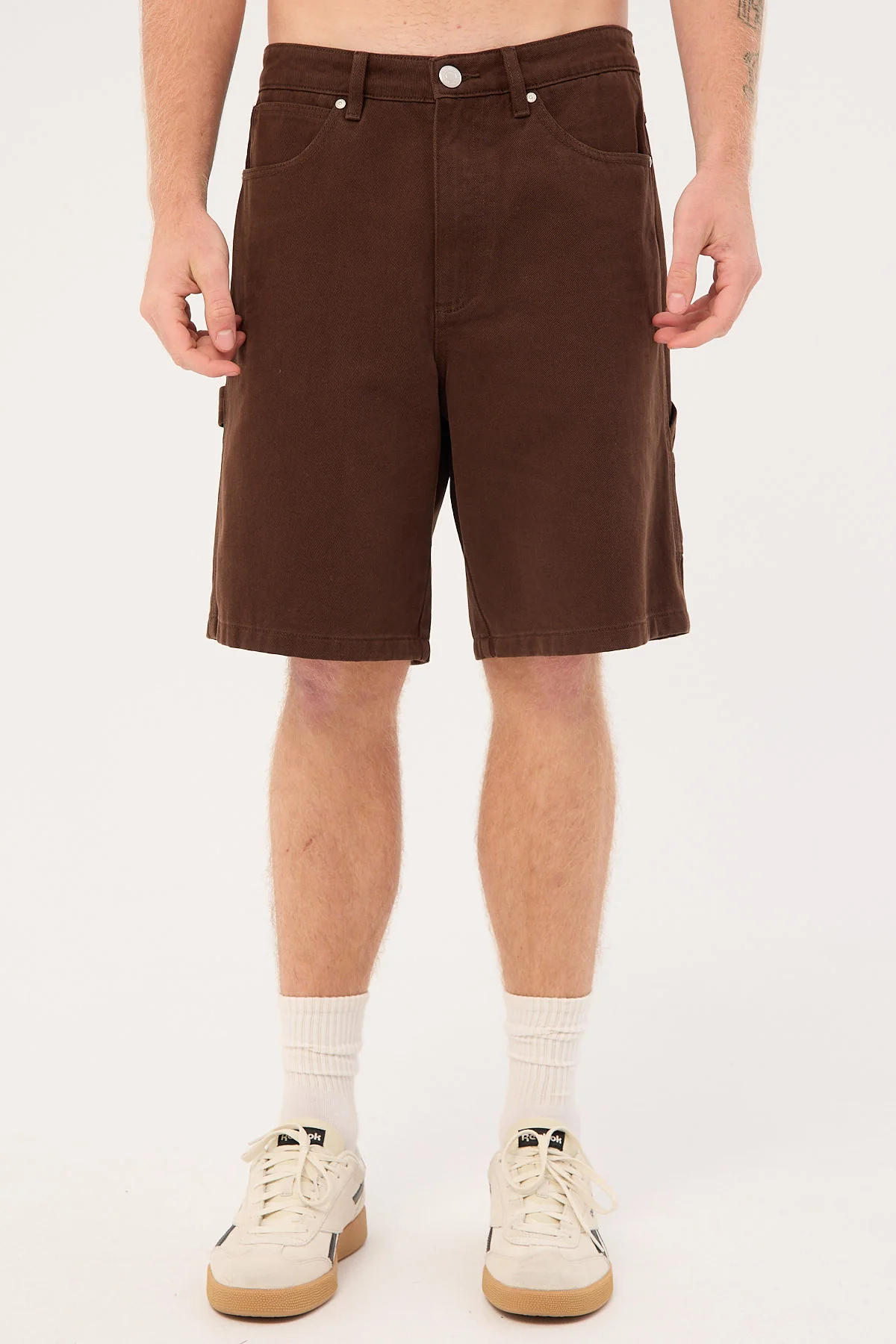 Common Need Thiago Carpenter Short Washed Brown - Image 8