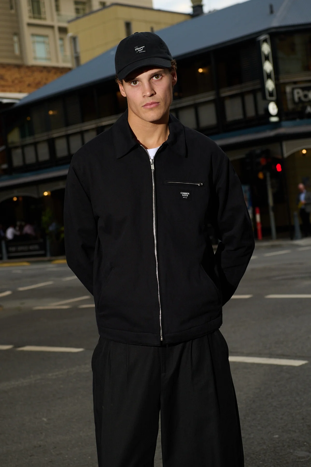 Common Need Windsor Harrington Jacket Black - Image 5