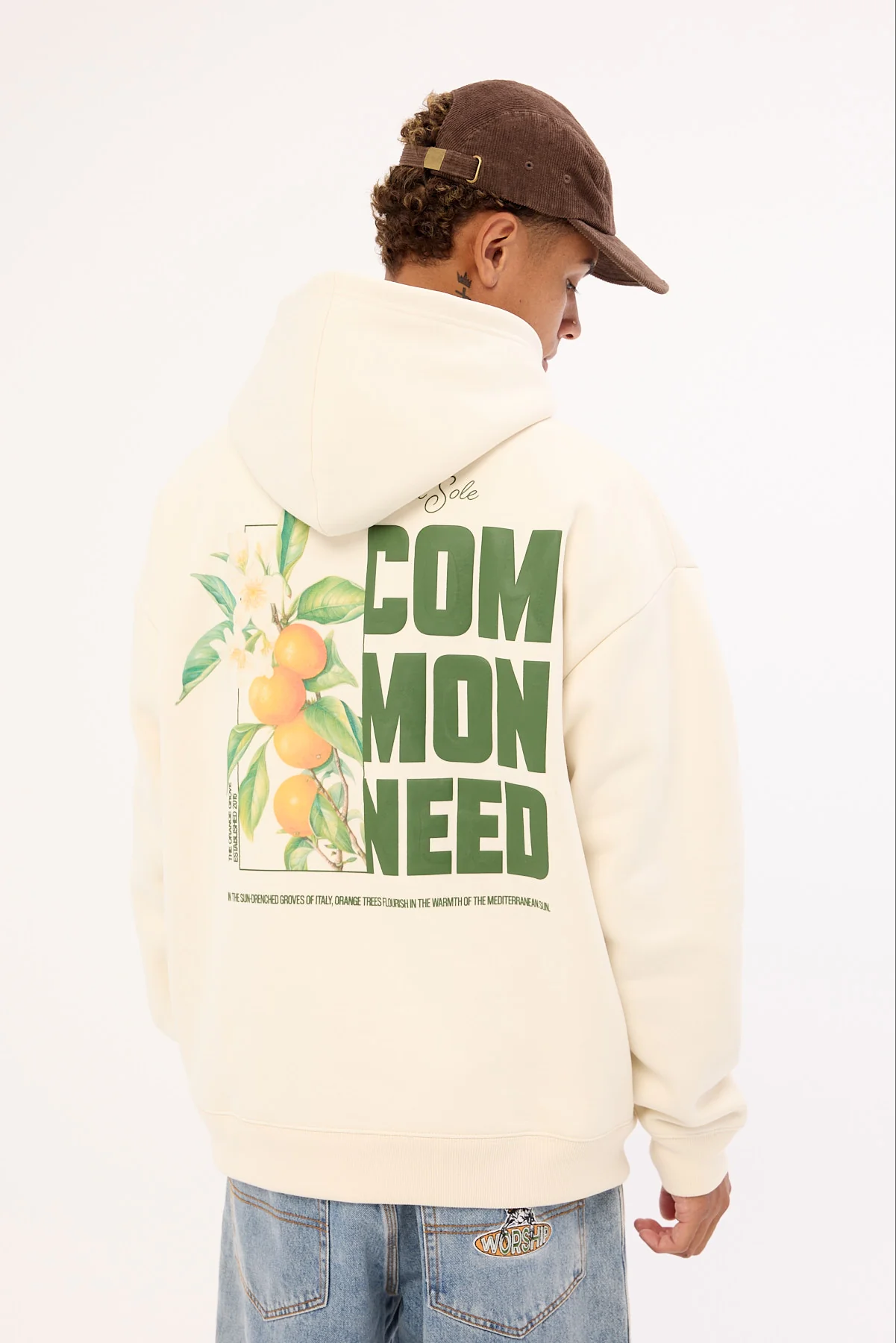 Common Need Zest Boxy Hoodie Off White