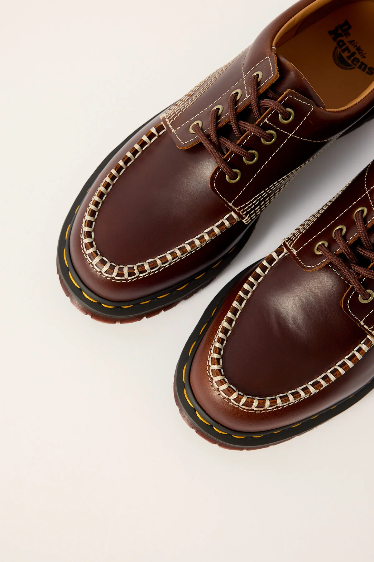 Dr Martens Lowell 4 Eye Shoe Butterscotch - Image 3