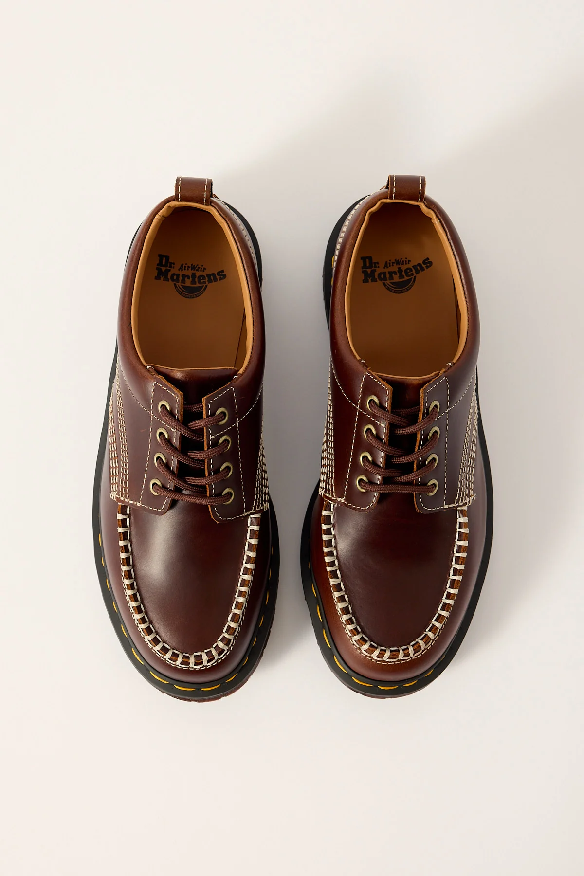 Dr Martens Lowell 4 Eye Shoe Butterscotch - Image 4
