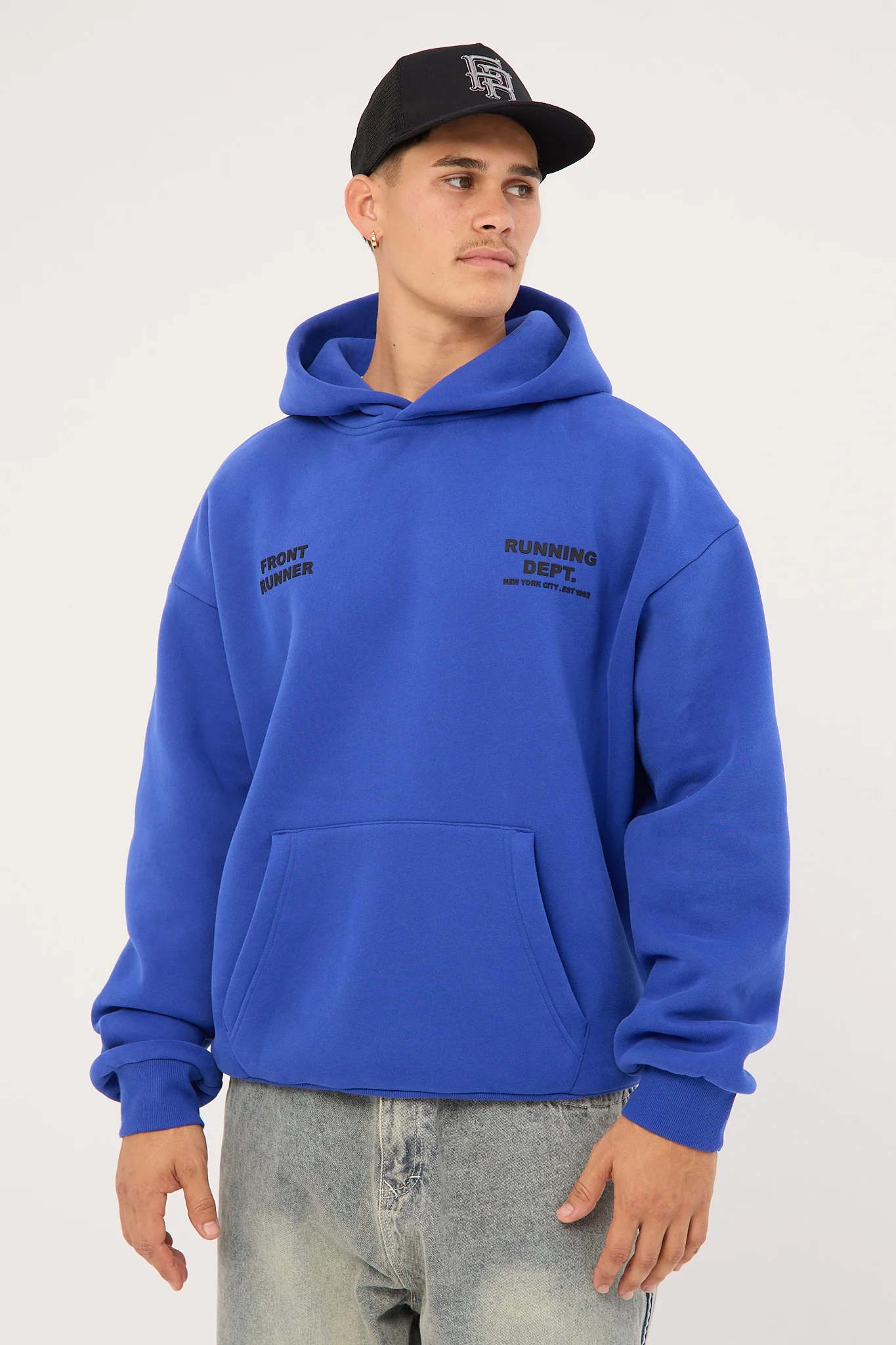 Front Runner Running Dept Hoodie Cobalt - Image 2