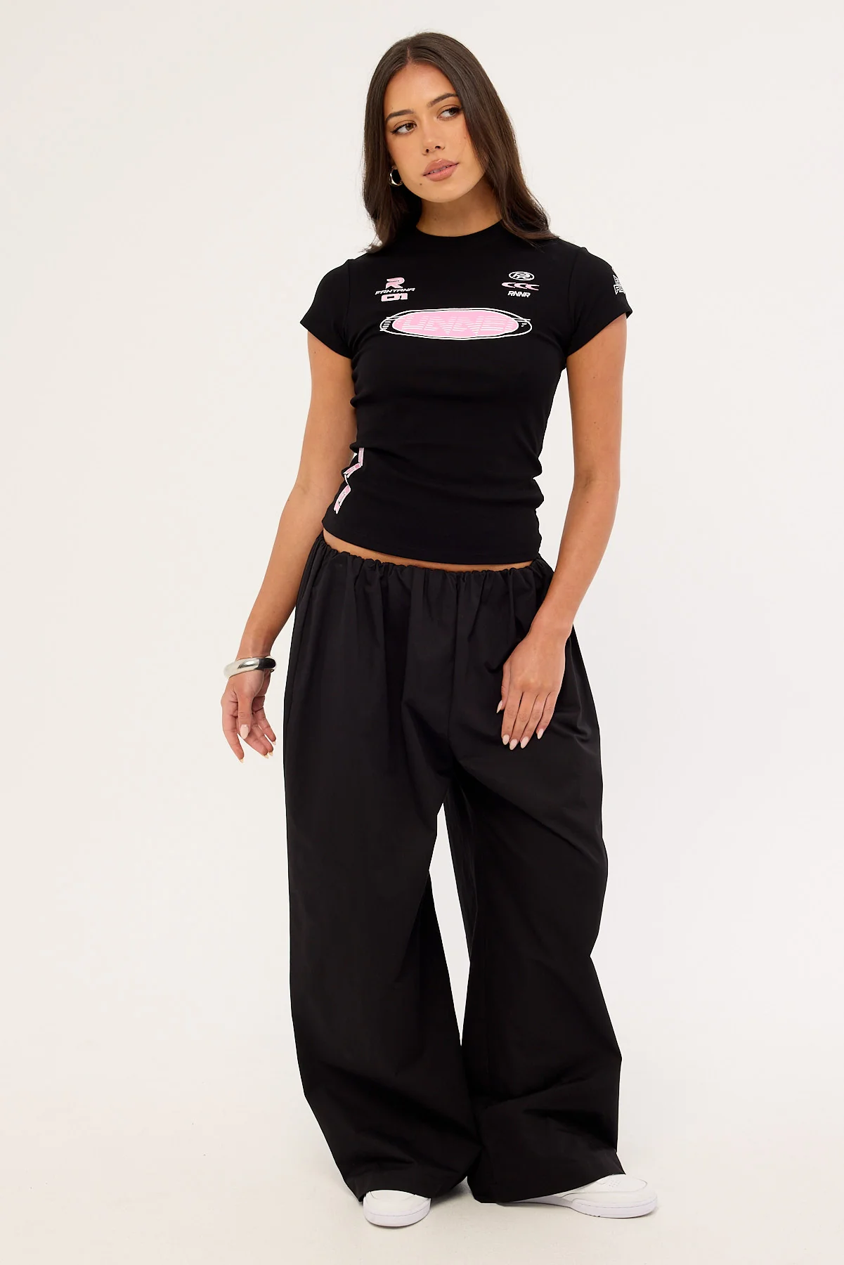 Front Runner Torque Nano Tee Black Bubblegum - Image 2