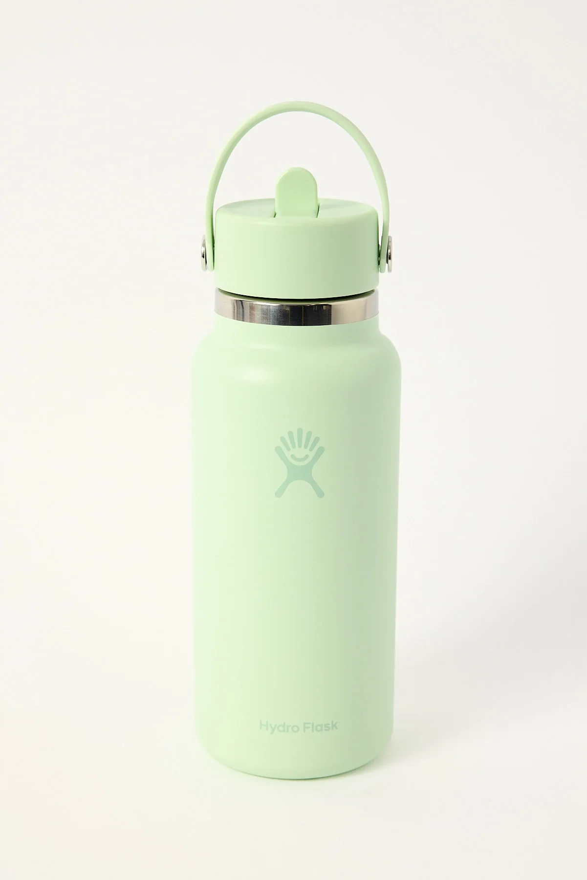 Hydroflask Wide Flex Straw Cap 32oz Reusable Bottle Aloe - Image 3