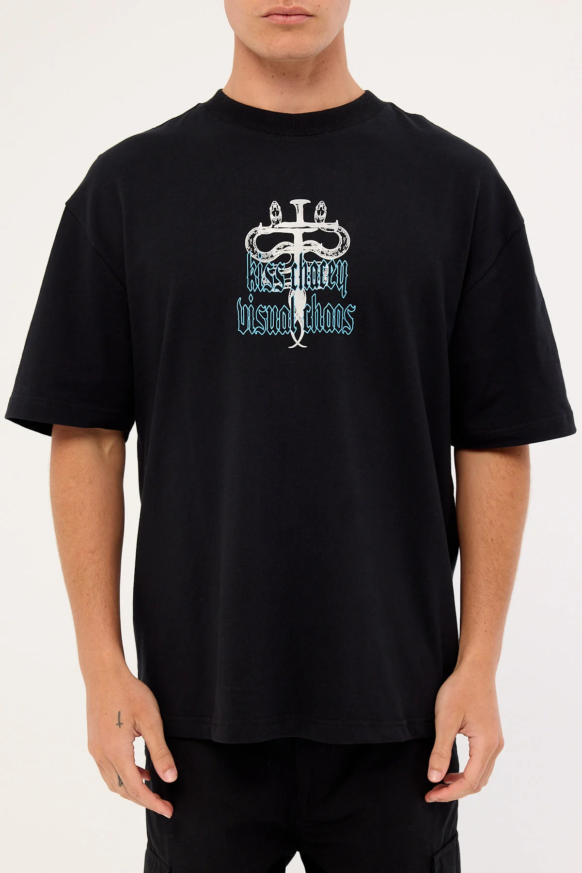Kiss Chacey Pray Soul Street Tee Jet Black - Image 8