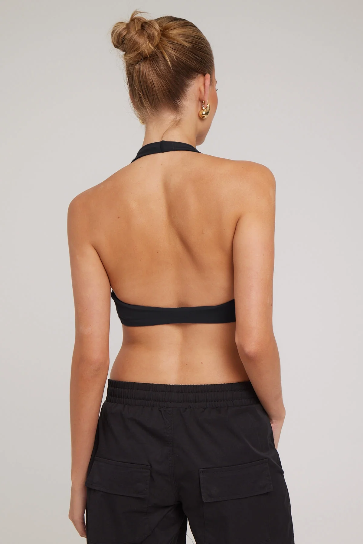 L&t Halter Twist Bralette Black - Image 4