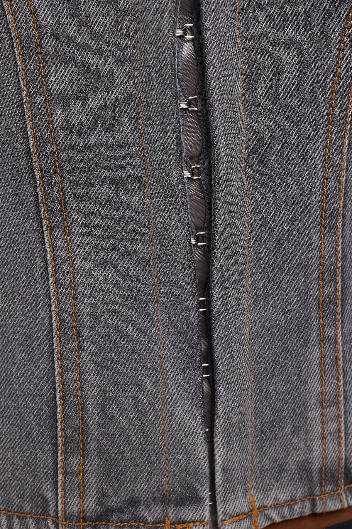 Lioness Charismatic Denim Corset Washed Grey - Image 6