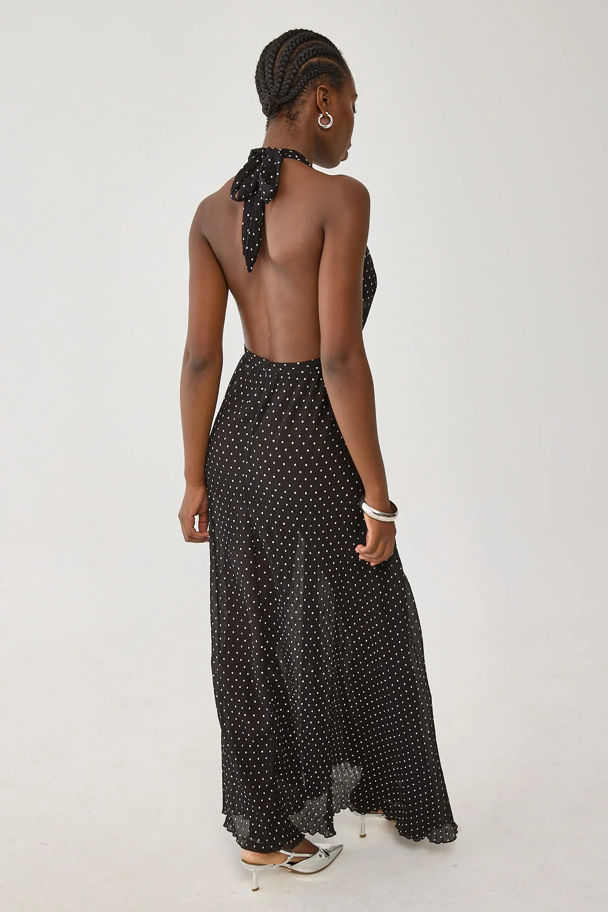 Lioness District Maxi Dress Onyx Polka - Image 7