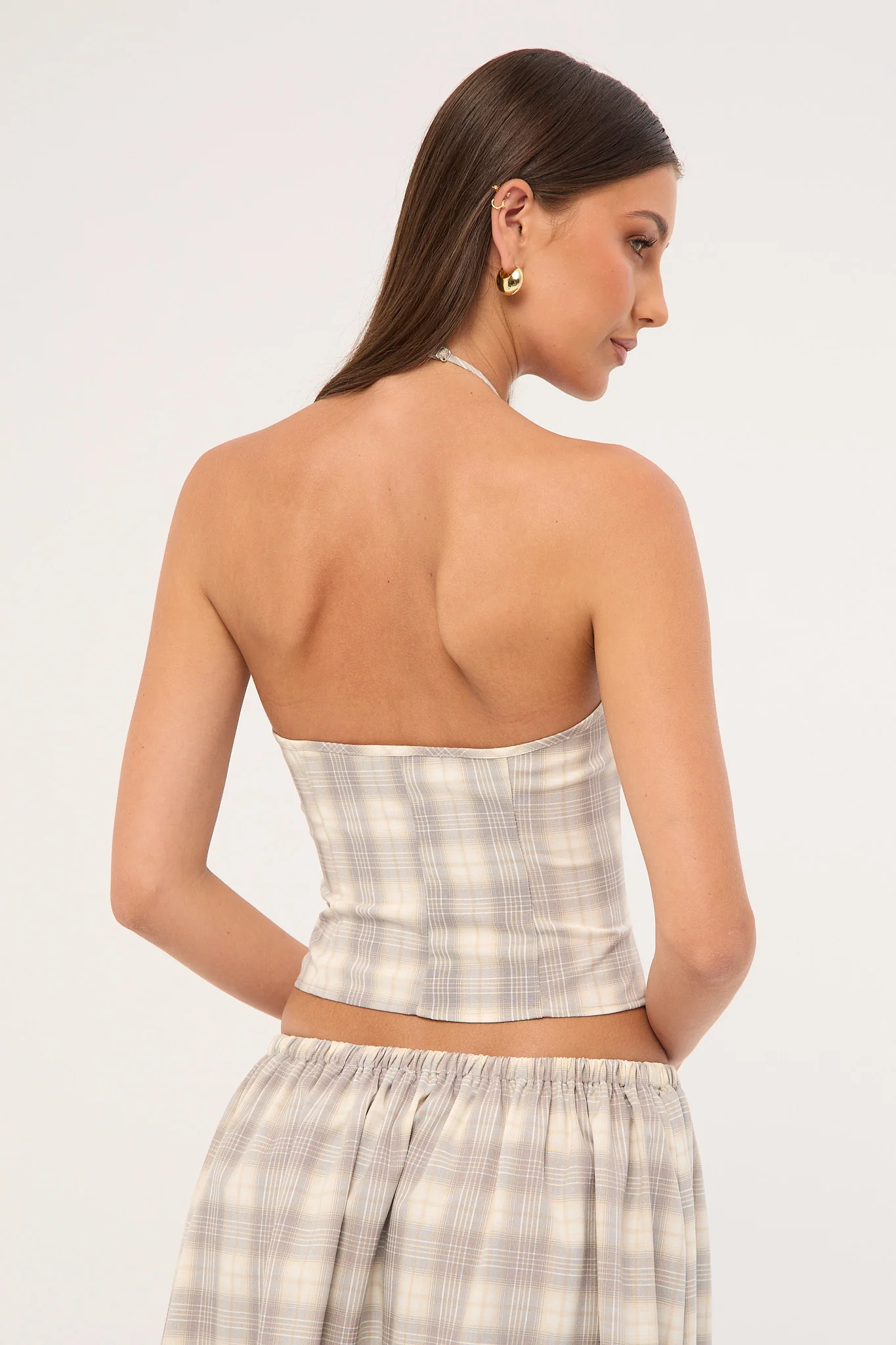 Lioness Sweet Escape Cami Smoke Plaid - Image 5
