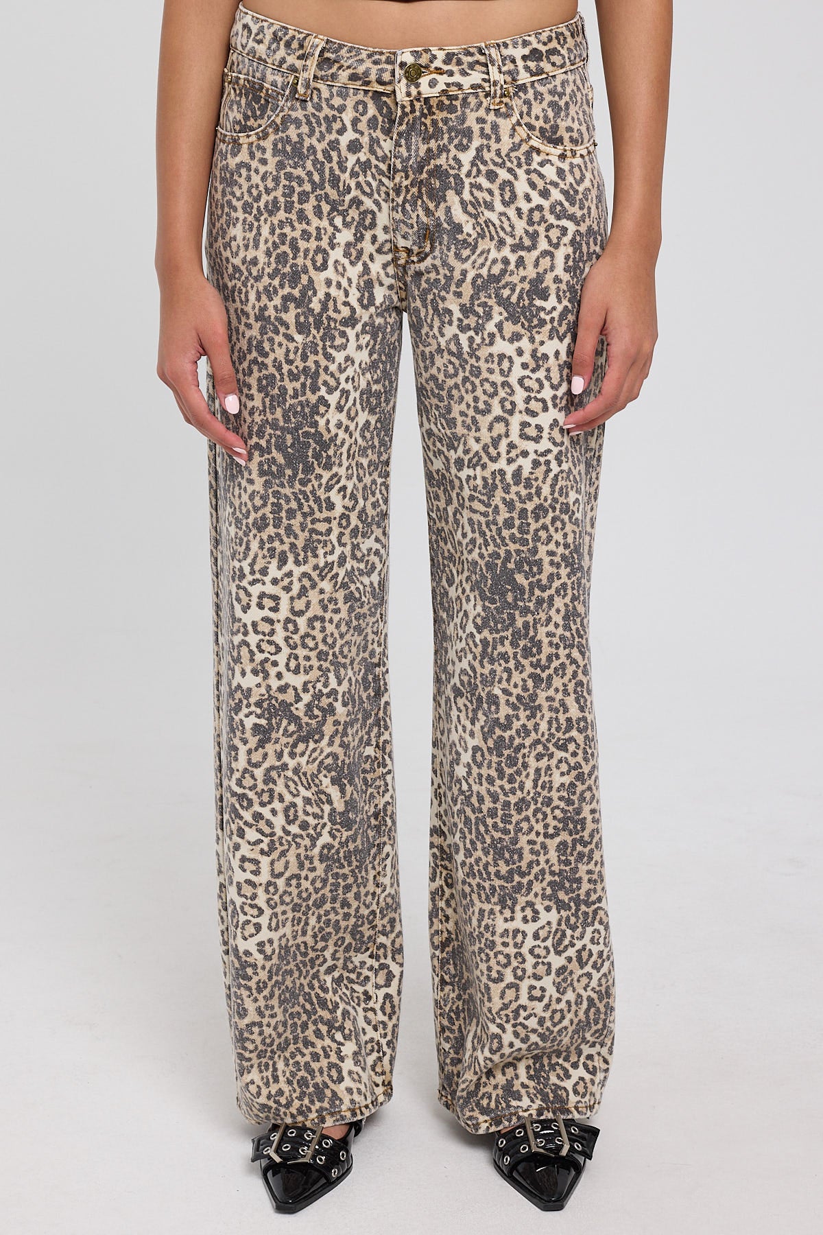 Lioness Top Model Jean Faded Leopard - Image 5