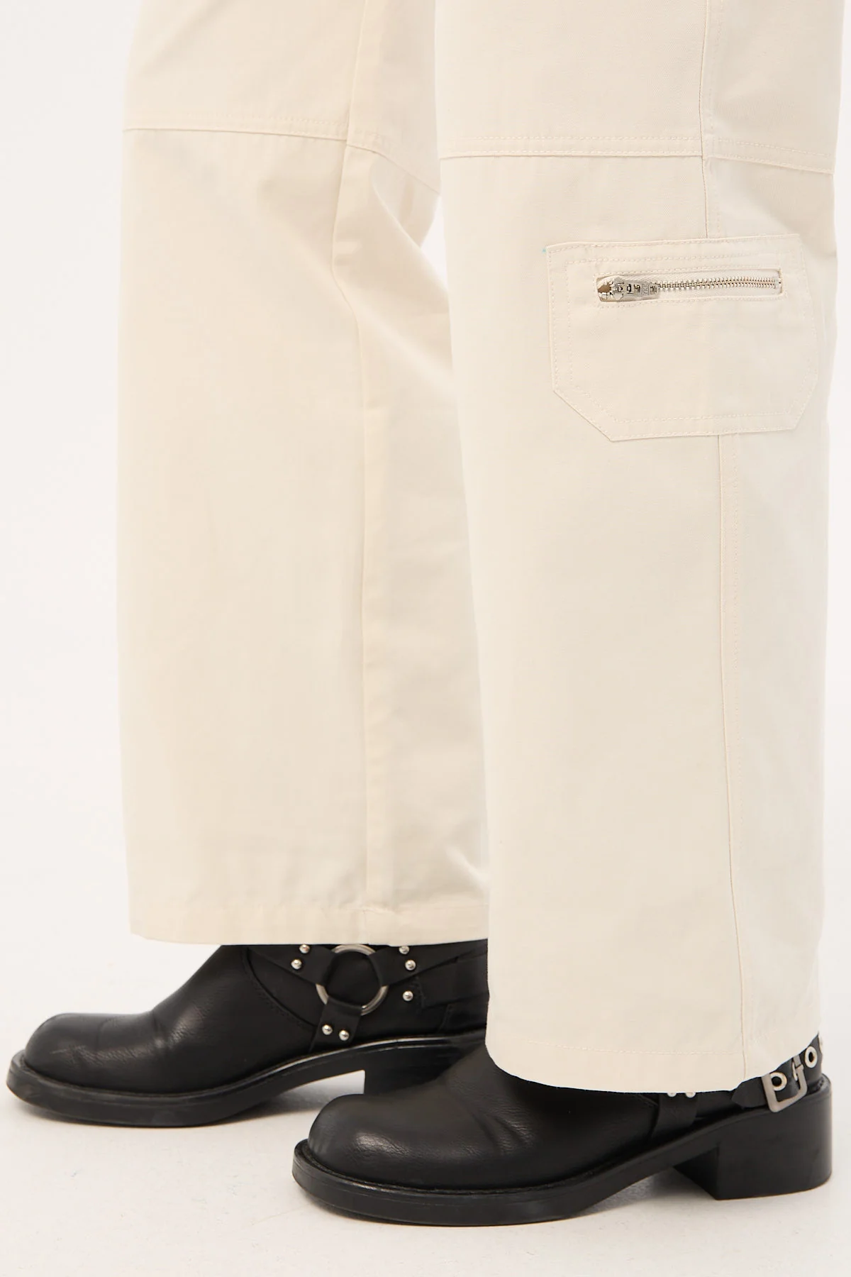 Luck & Trouble Aesha Low Rise Cargo Pant Stone - Image 7