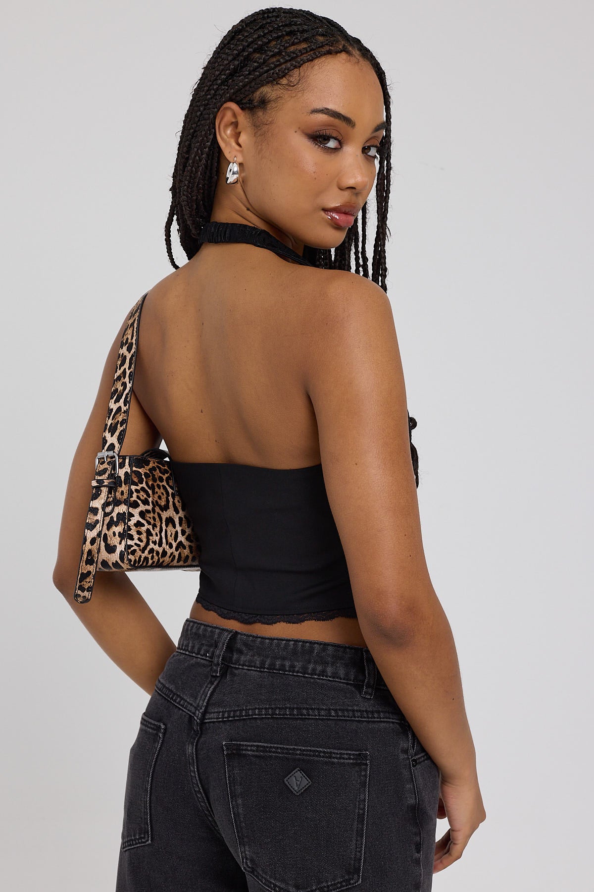 Luck & Trouble Emersyn Lace Corset Top Black - Image 5