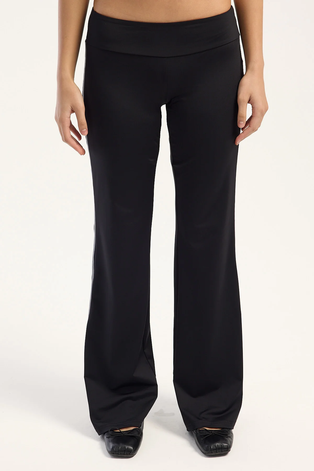 Luck & Trouble Simi Stripe Low Rise Pant Black - Image 6