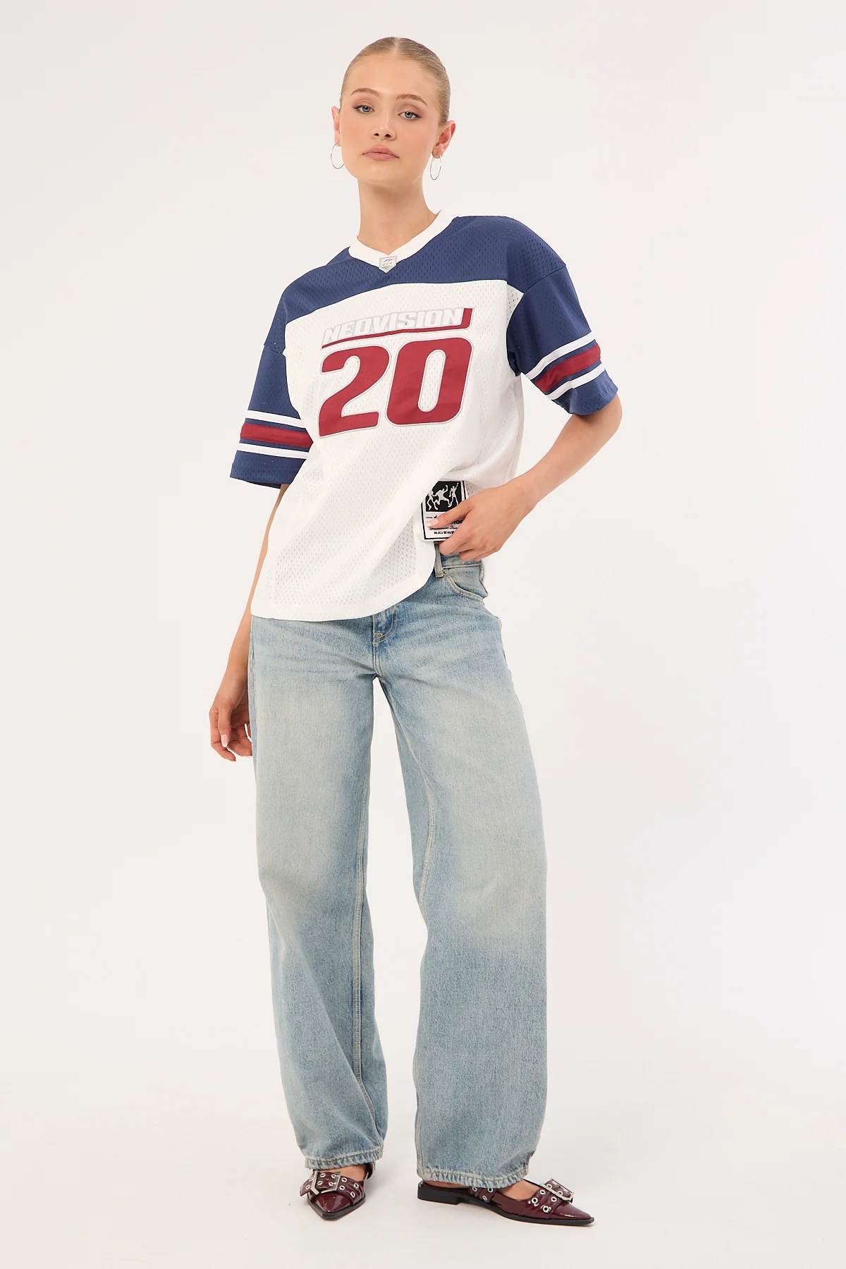 Neovision Aether V Neck Jersey White - Image 4
