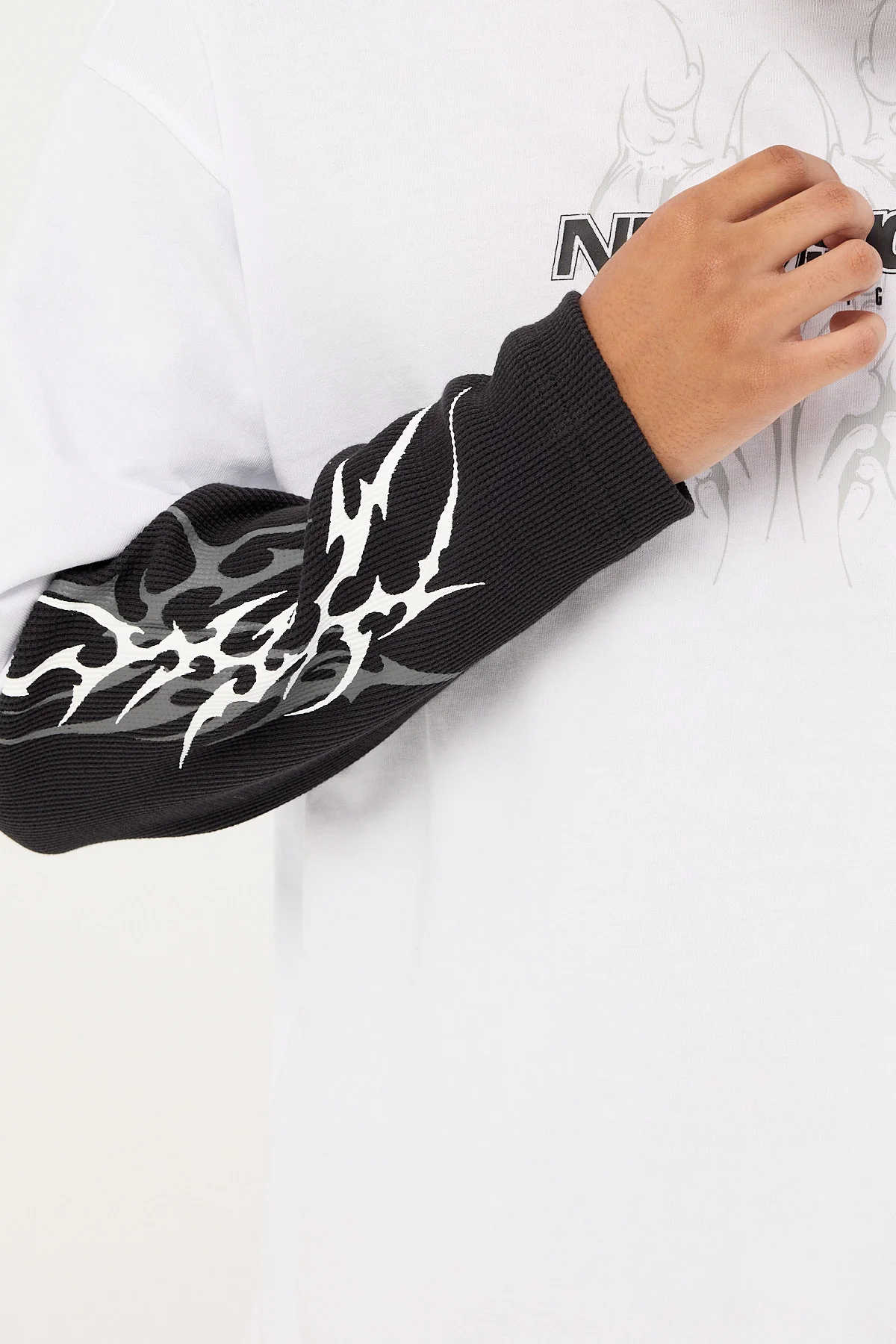 Neovision Arkos Layered Long Sleeve Tee White - Image 5