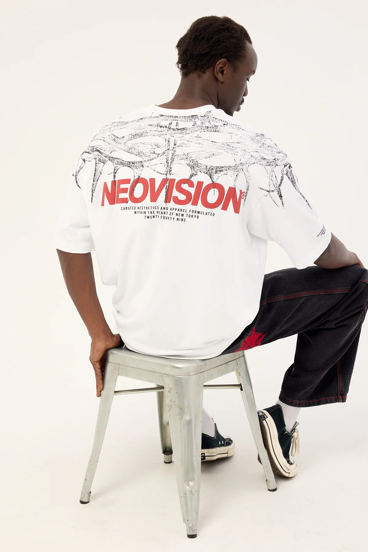Neovision Blight Oversize Super Heavy Tee White - Image 2