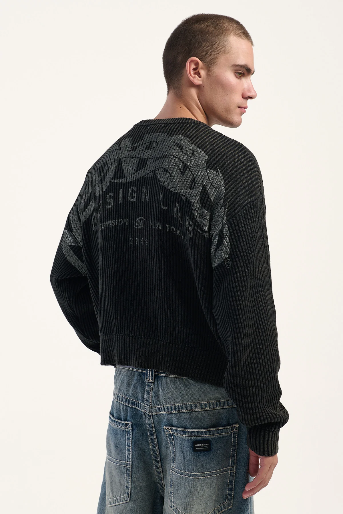 Neovision Cinder Knit Sweater Washed Black - Image 6