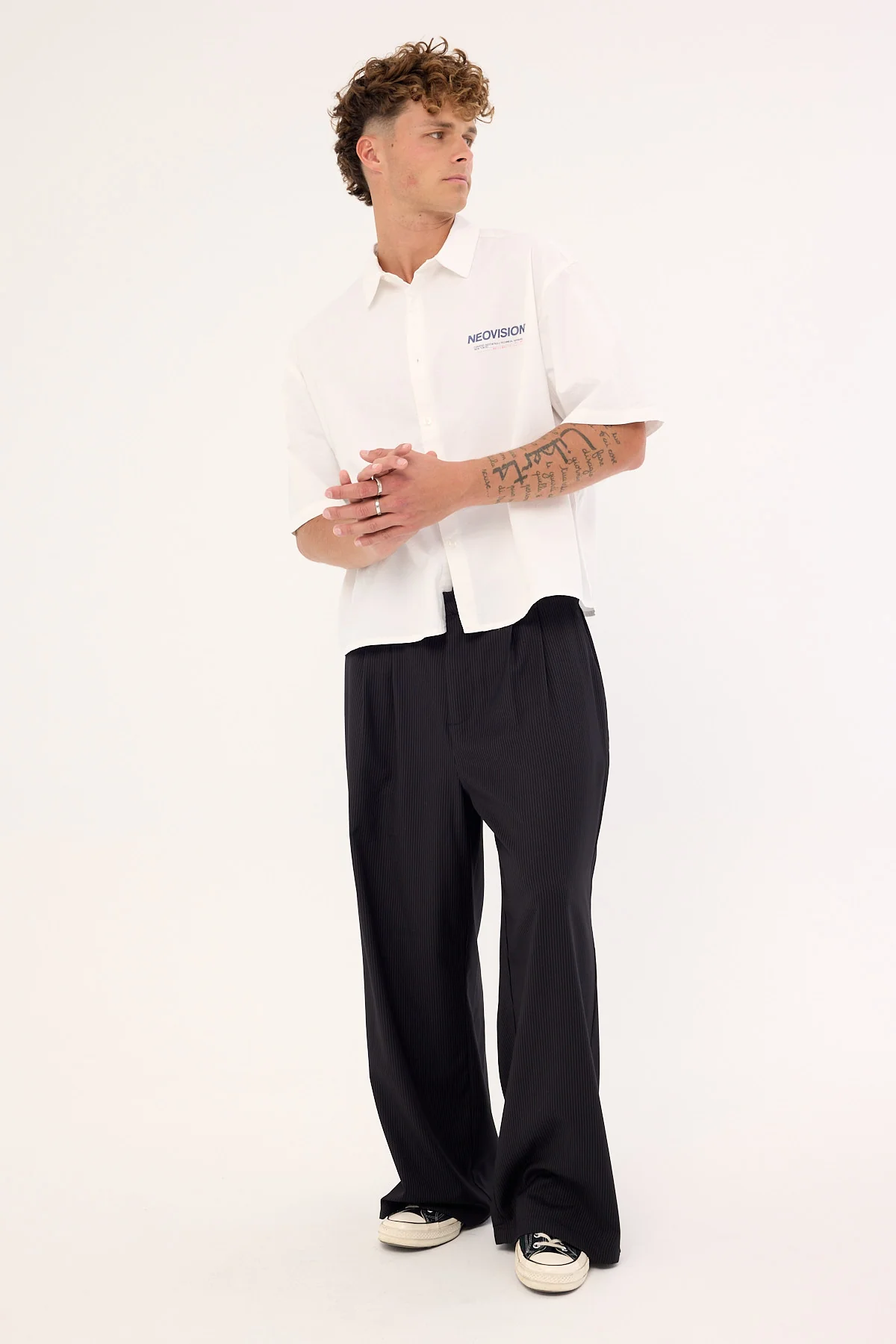 Neovision Nova Oversize Cropped Shirt White - Image 3