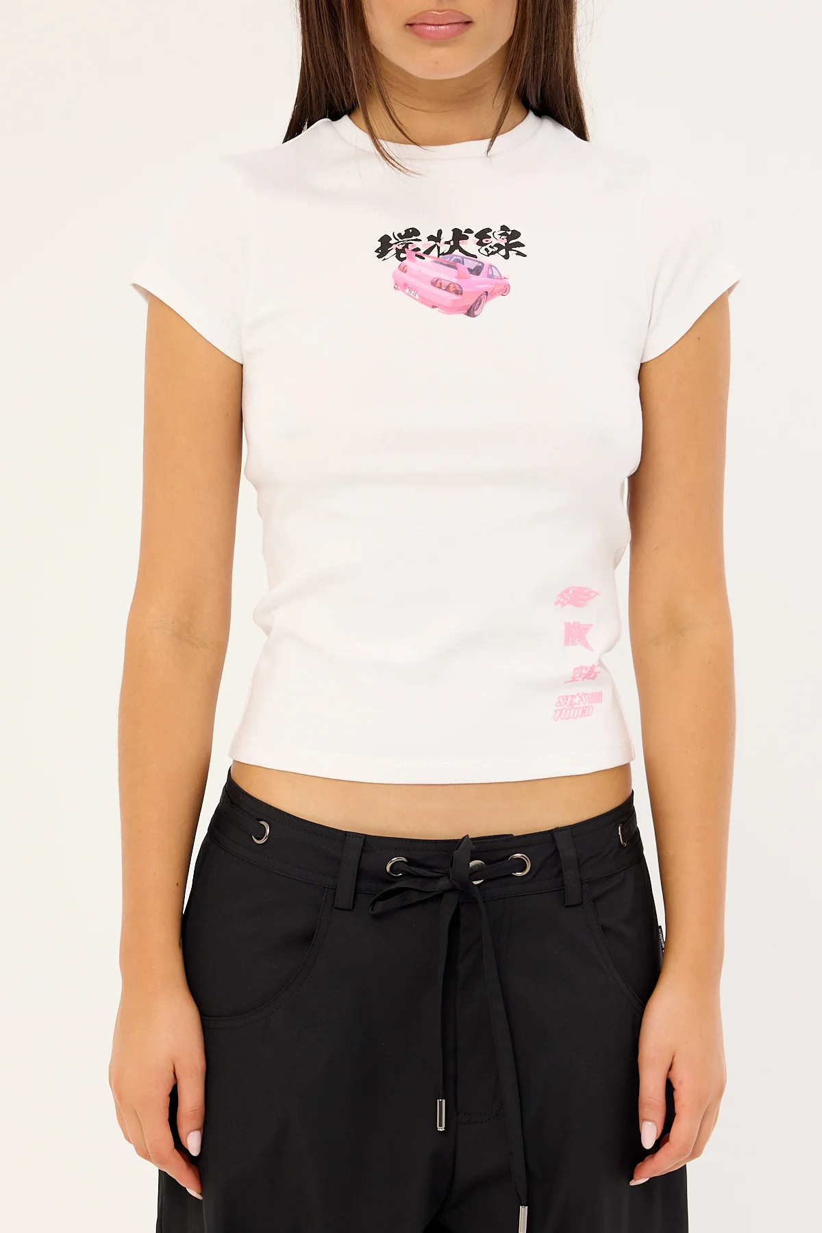 Neovision Route 1 Baby Tee White - Image 8