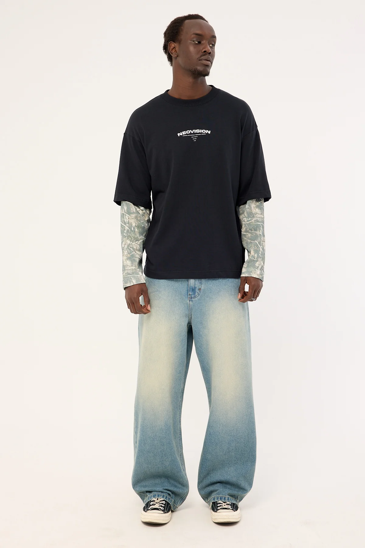 Neovision Warfare Layered Long Sleeve Tee Black/Camo - Image 2