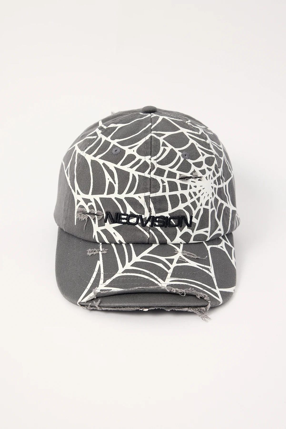 Neovision Web Distressed Dad Cap Dark Grey