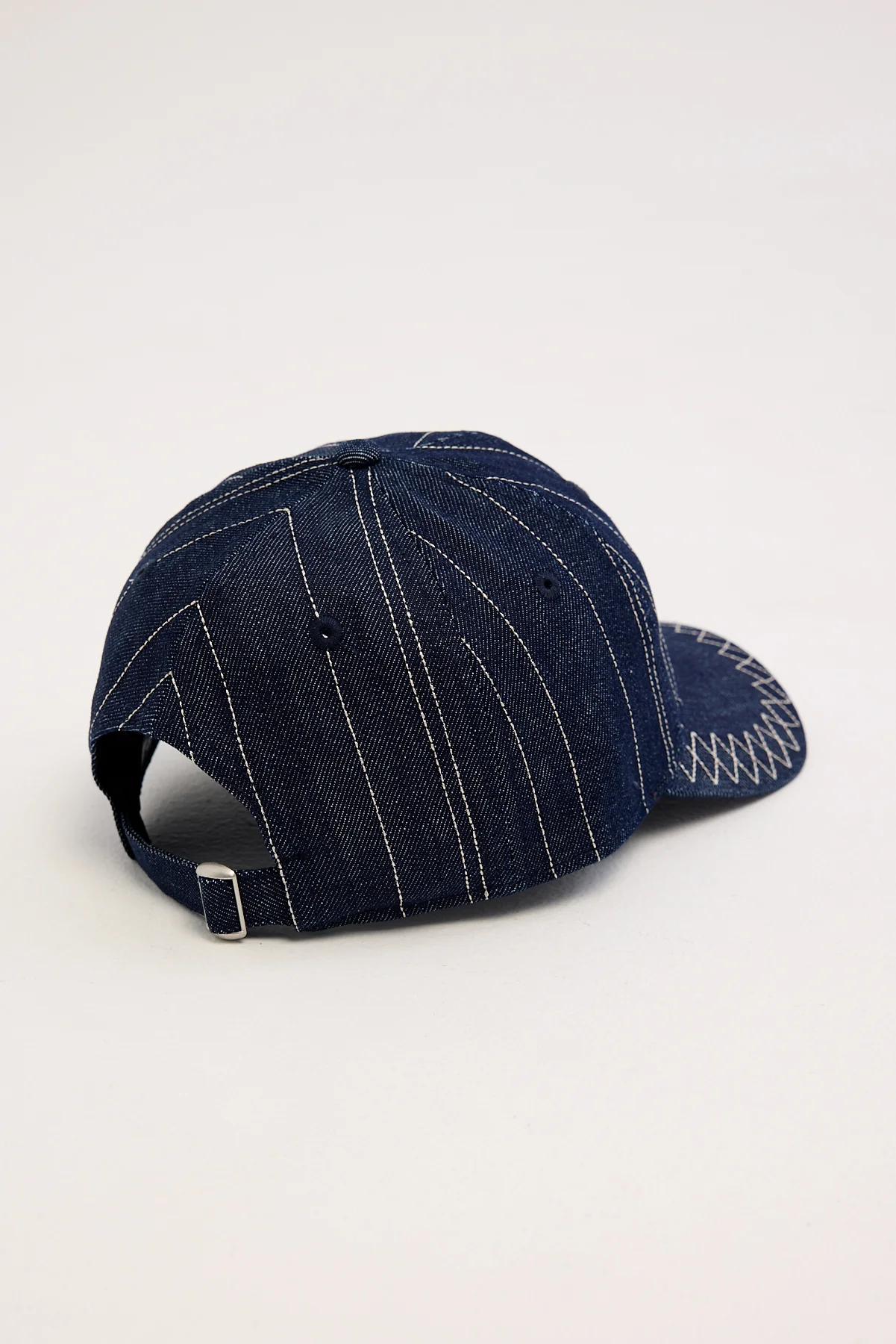 New Era Denim Embroidery 9Twenty New York Yankees Cap Navy - Image 4