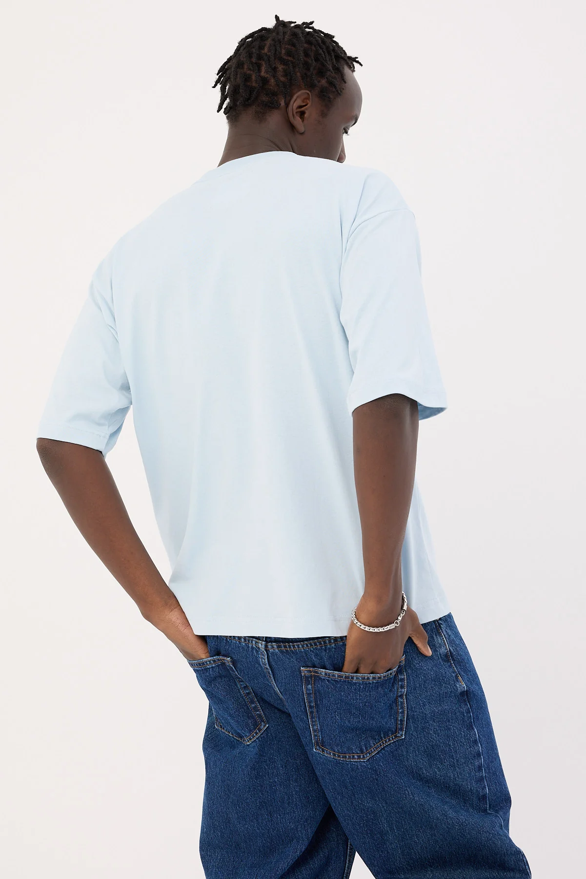 Open Archive Organic Boxy Tee Light Blue - Image 5