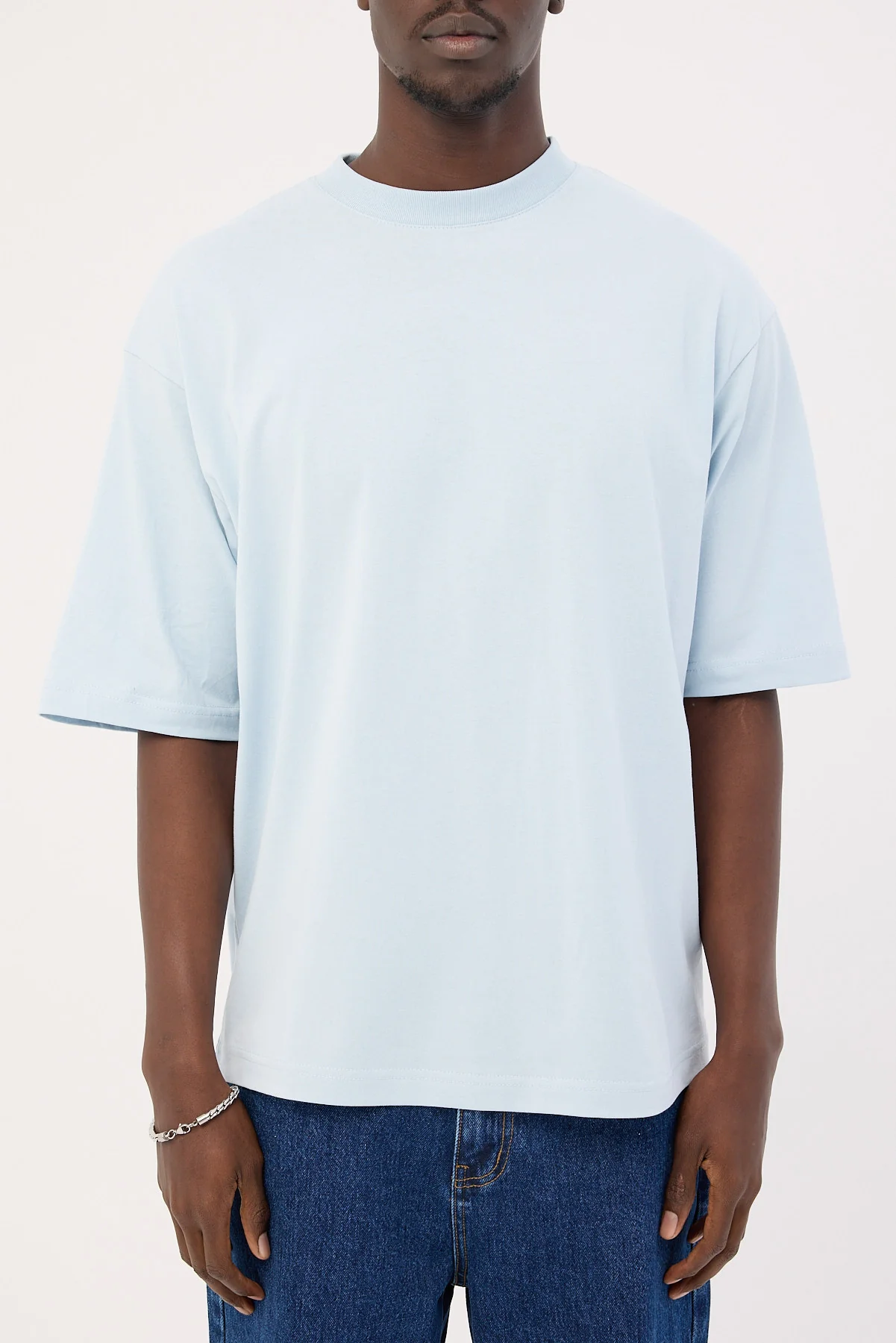 Open Archive Organic Boxy Tee Light Blue - Image 6