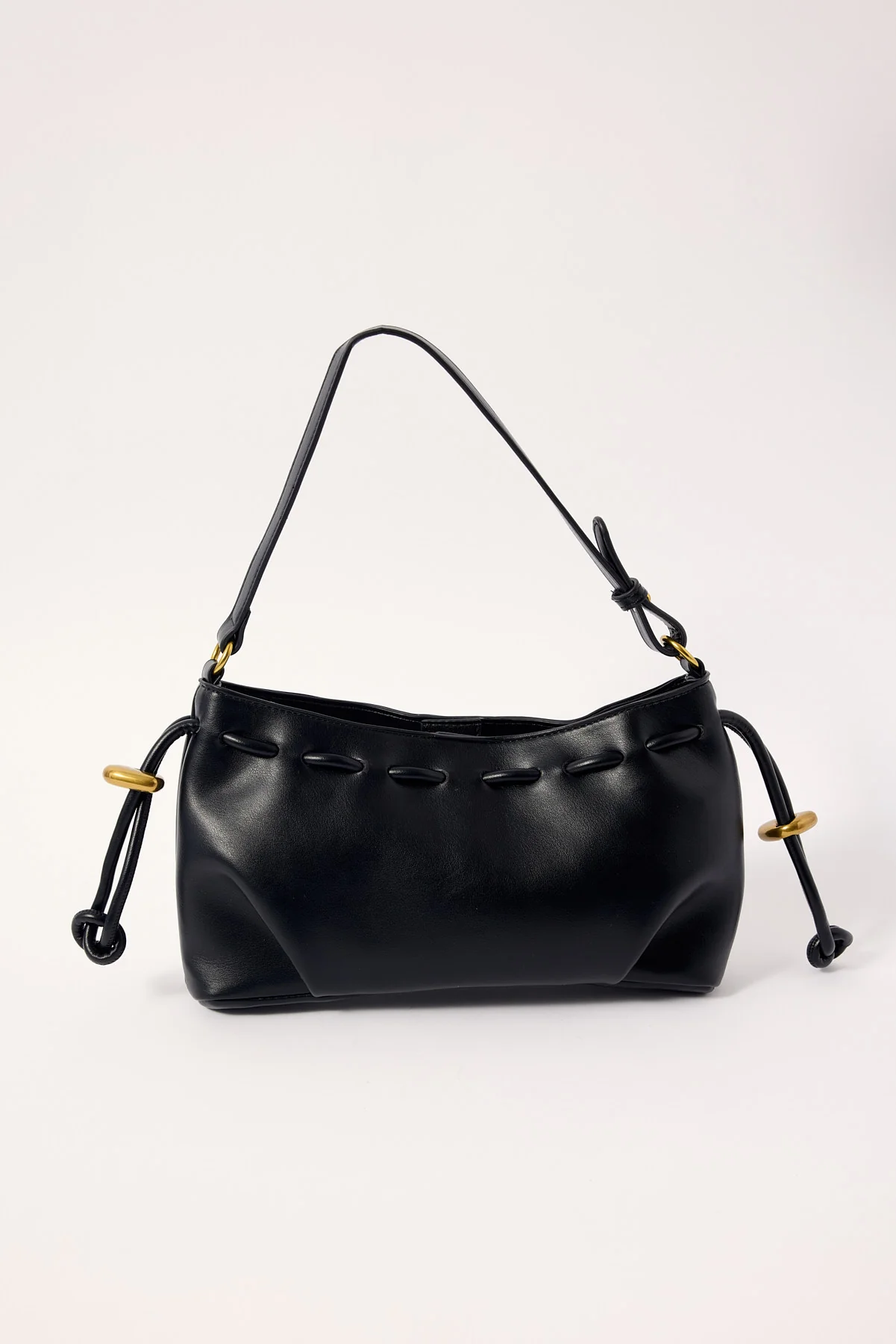 Perfect Stranger Solena Gathered Shoulder Bag Black - Image 3