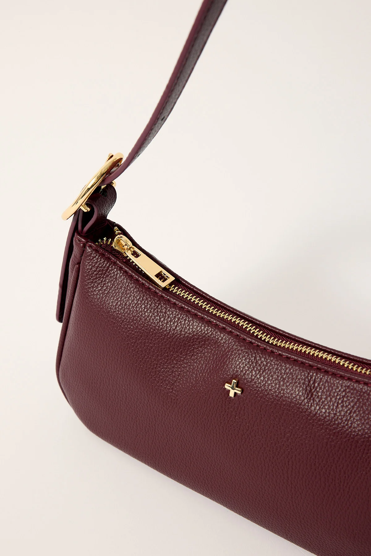 Peta + Jain JESABEL SHOULDER BAG Burgundy Pebble - Image 3