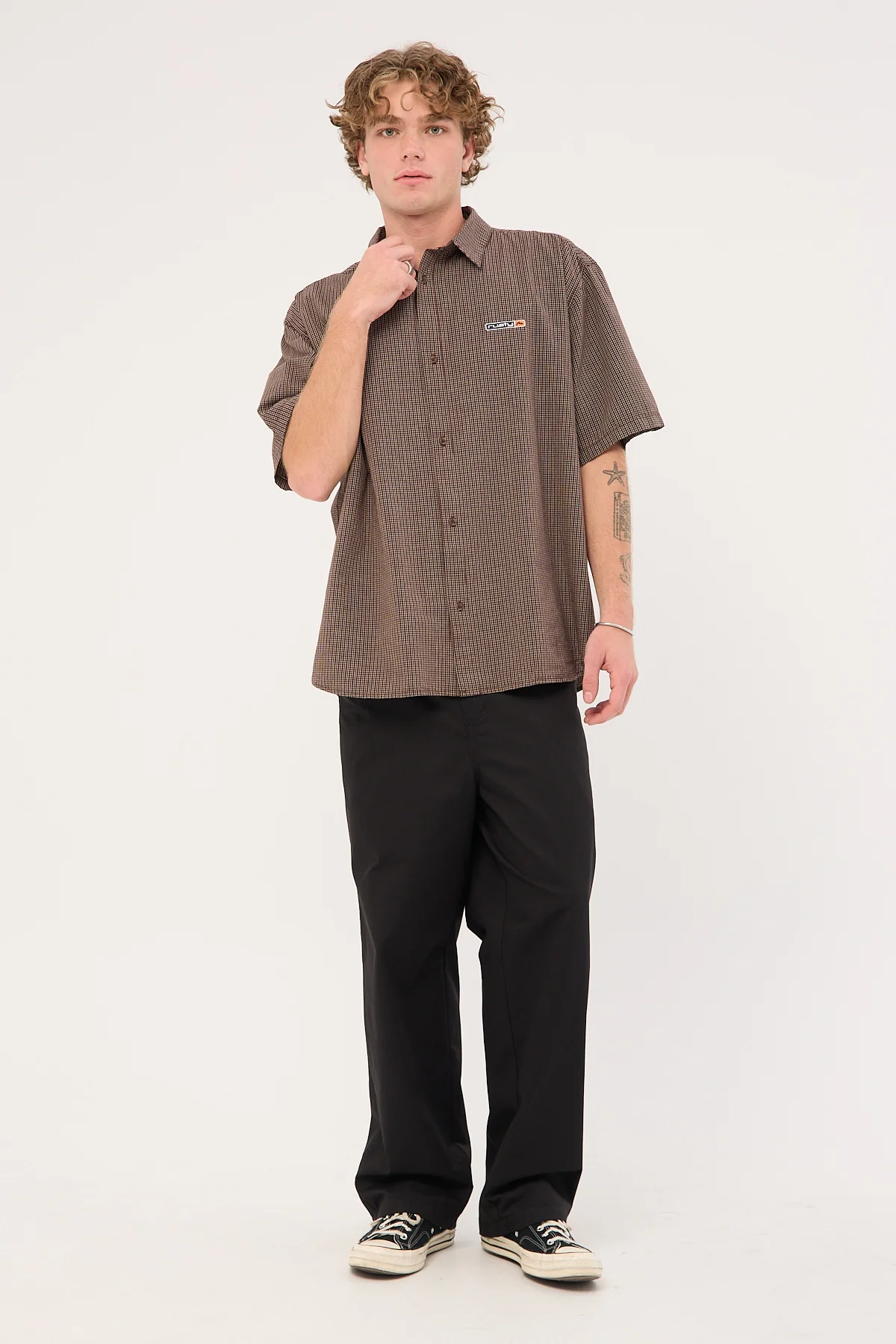 Rusty Button Wood Check Shirt Java Plaid - Image 2