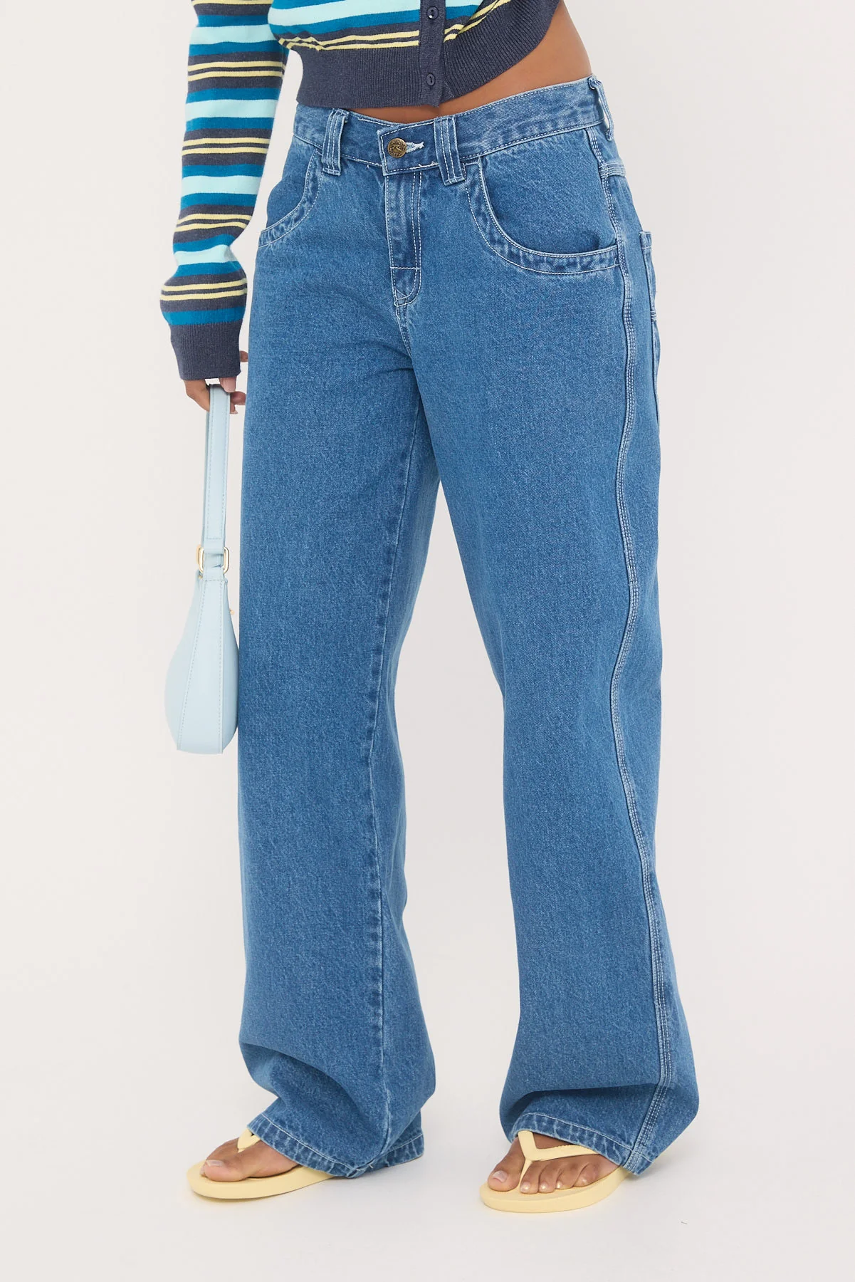 Rusty Flip Mommy Low Rise Tapeless Jean Authentic Blue - Image 5